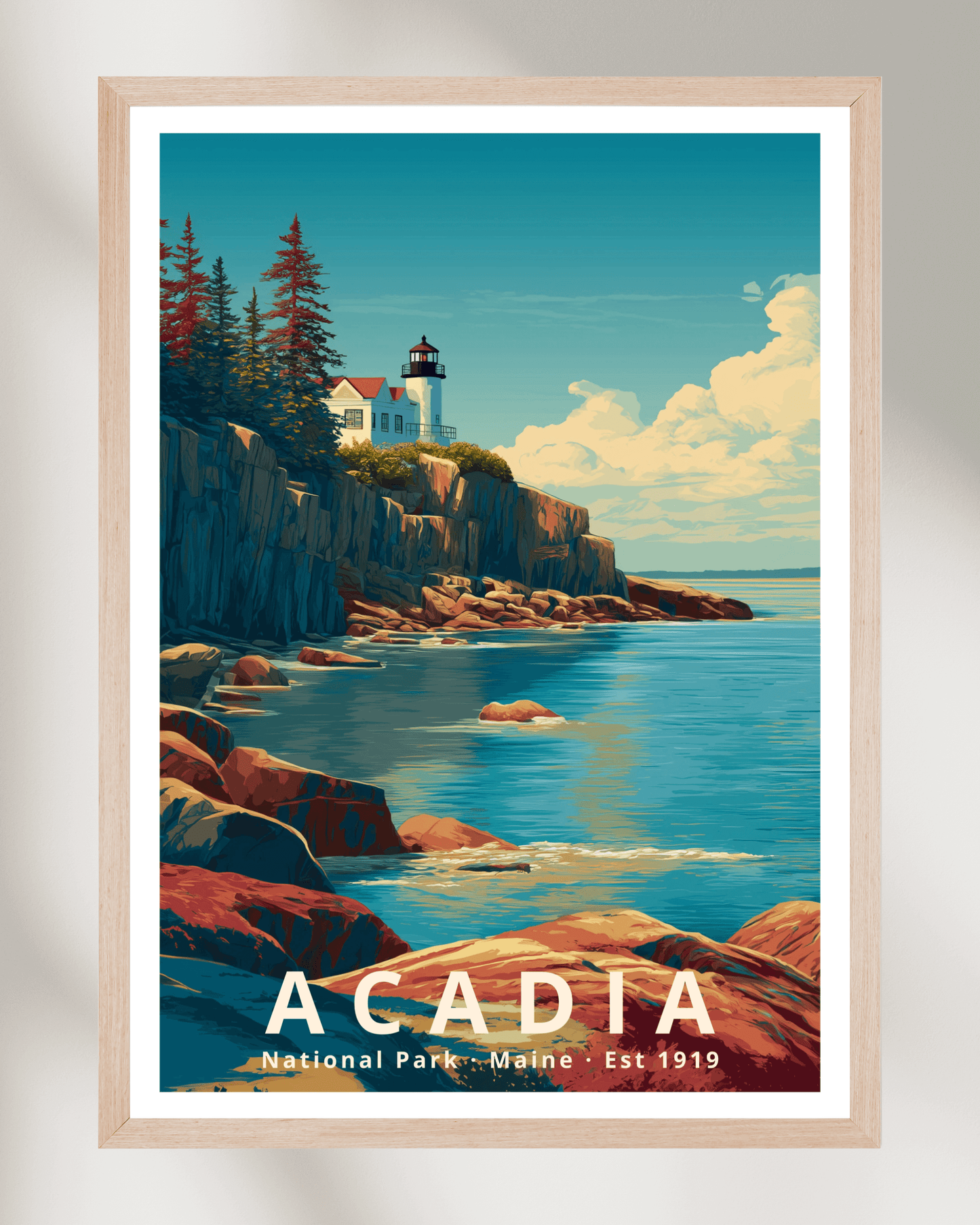 Acadia National Park Poster - Maine, USA