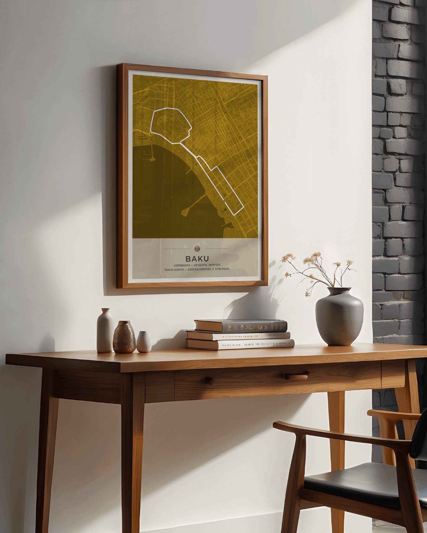 Baku Azerbaijan - Grand Prix Circuit Map Poster