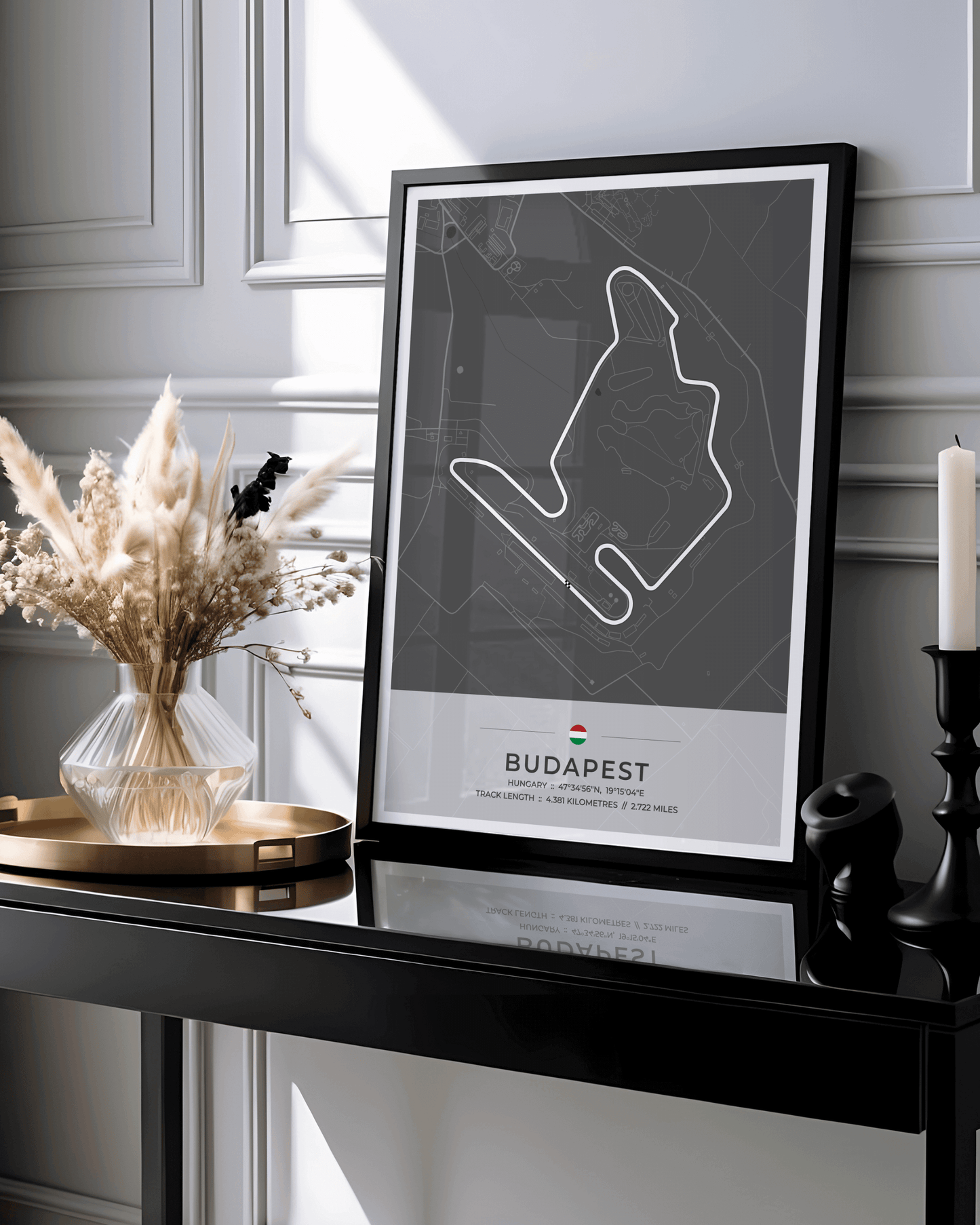 Budapest - Grand Prix Circuit Map Poster