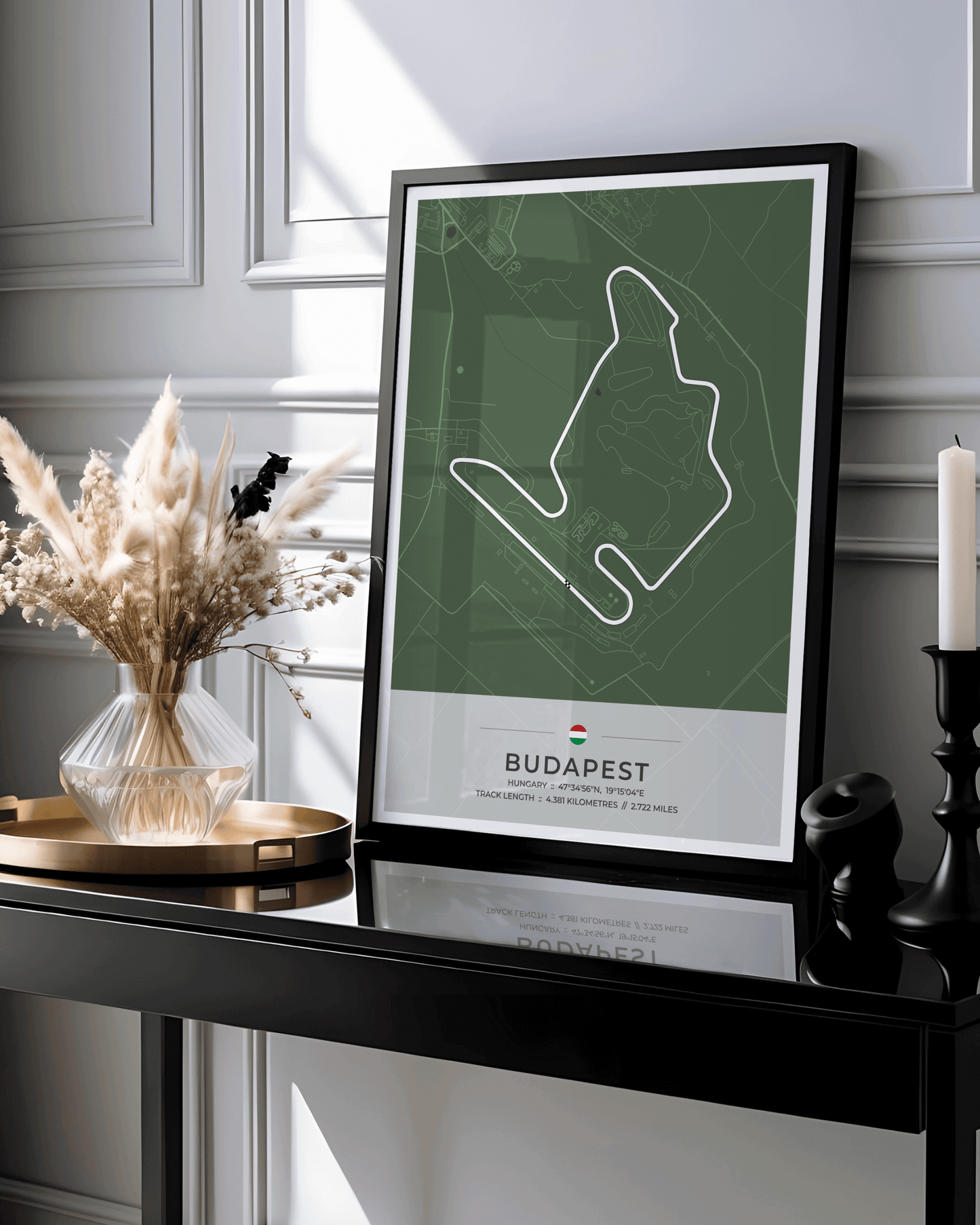 Budapest - Grand Prix Circuit Map Poster