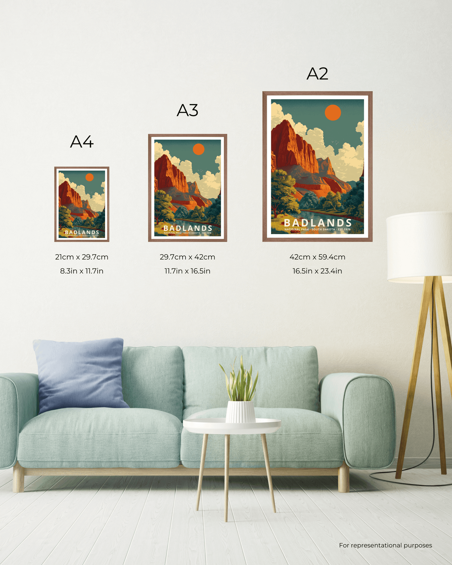 Badlands National Park Poster - South Dakota, USA