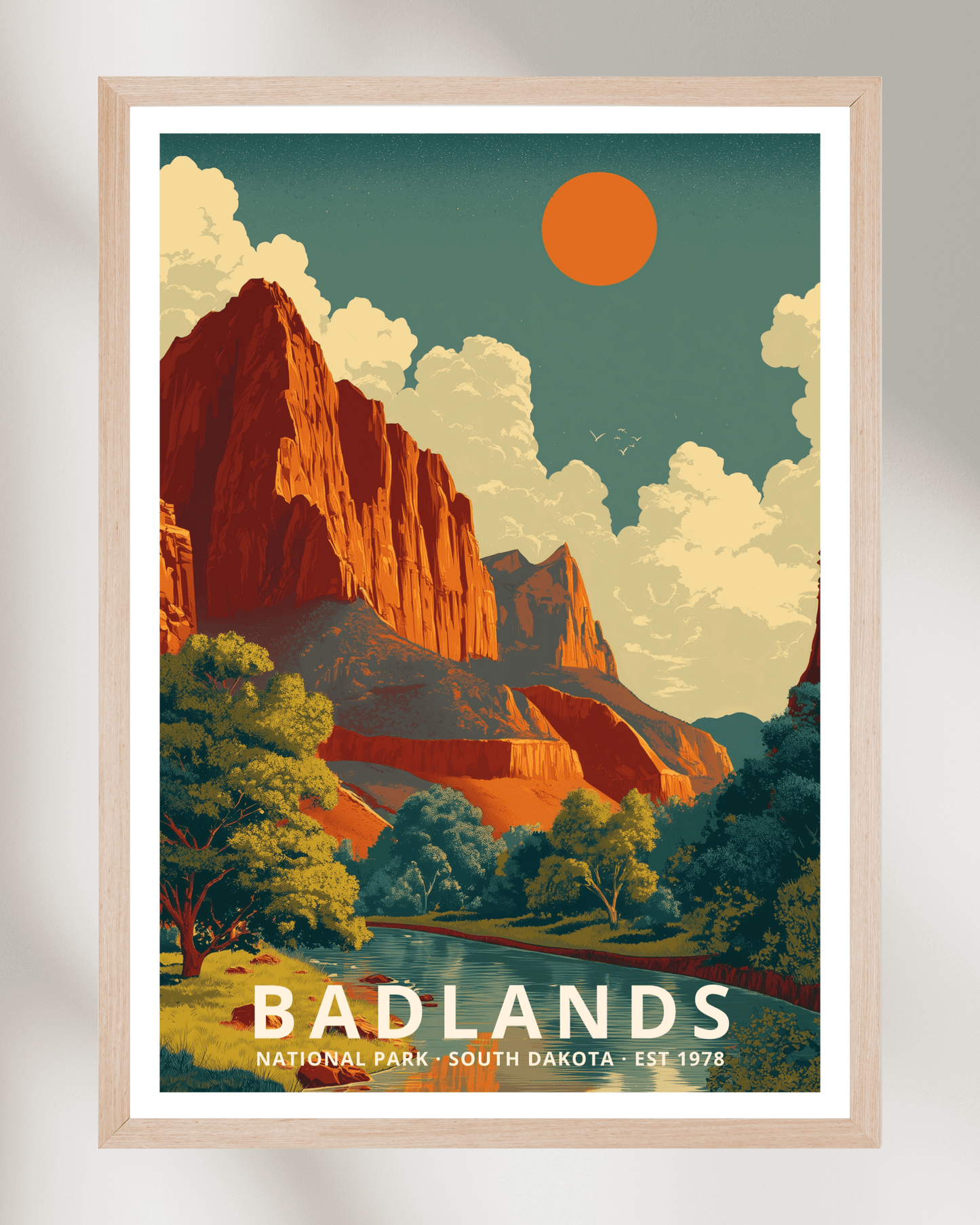 Badlands National Park Poster - South Dakota, USA