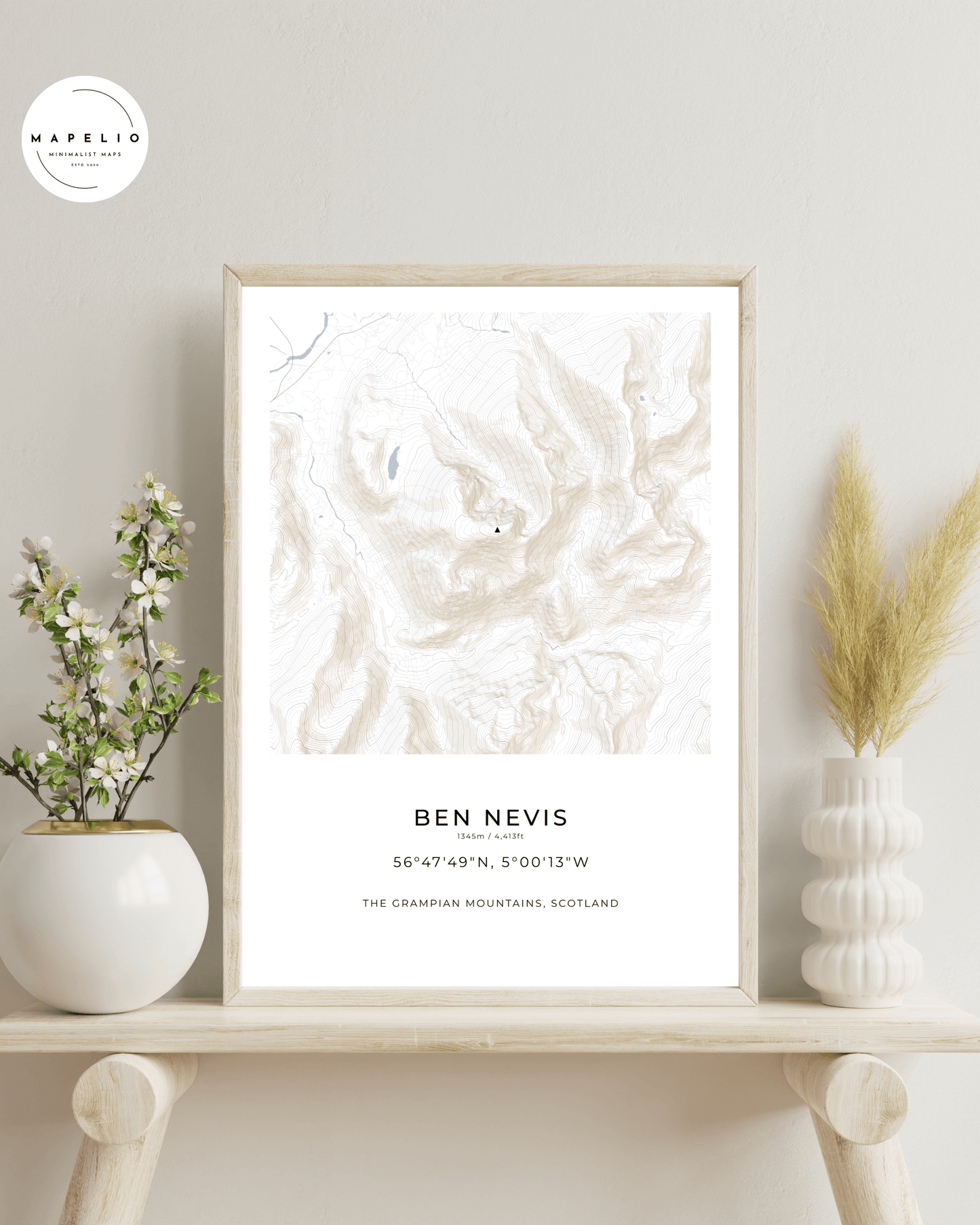 Ben Nevis - Contour Map print