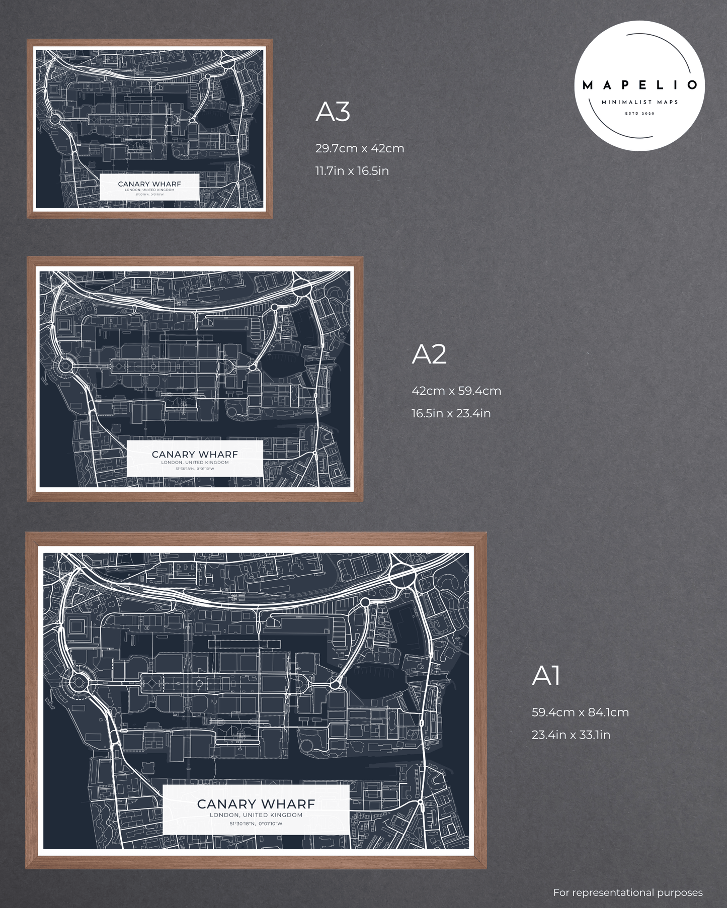 Canary Wharf - Fine Art Map