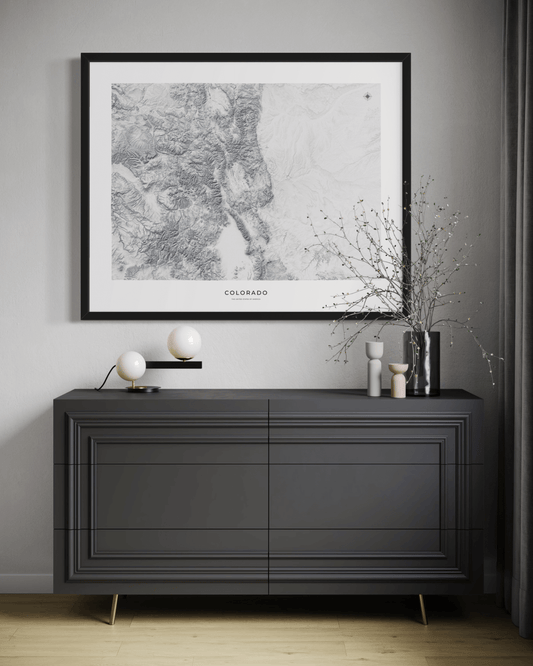 Colorado - Fine Art Topographical Map Print