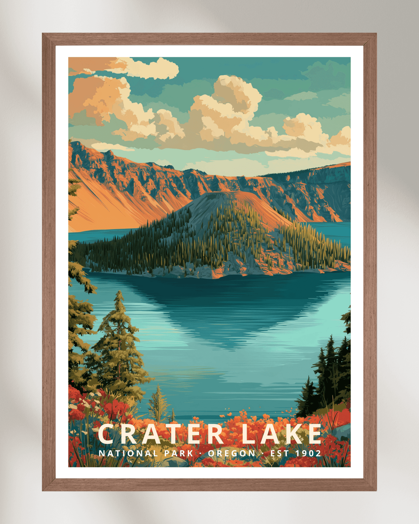 Crater Lake National Park Poster - Oregon, USA