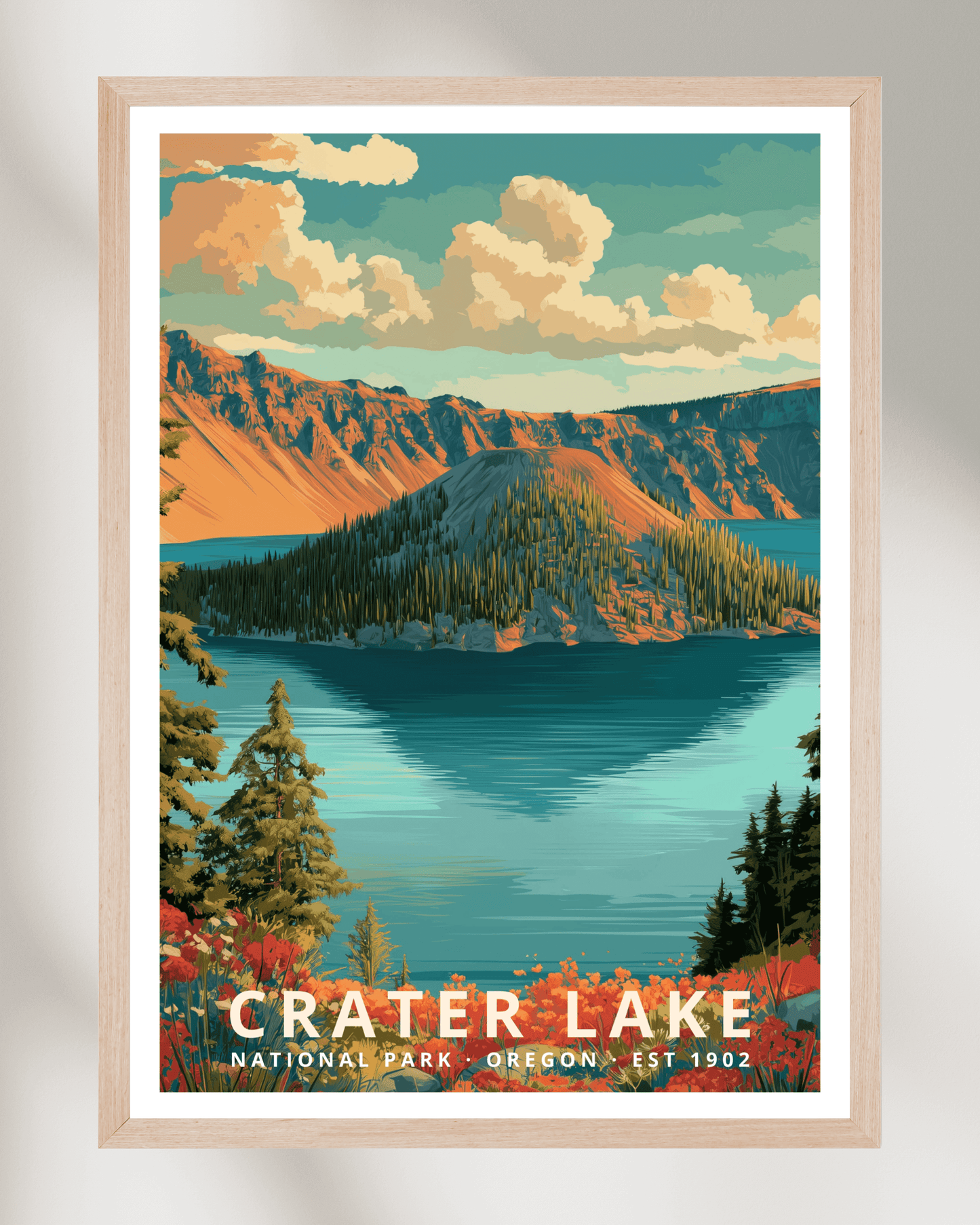 Crater Lake National Park Poster - Oregon, USA