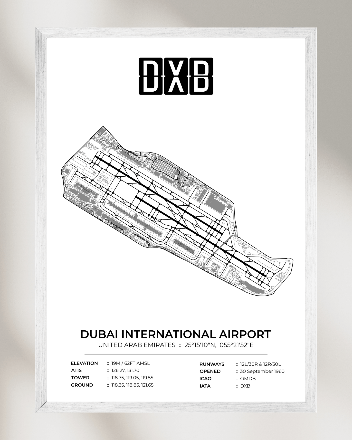 DXB - Dubai International Airport Map
