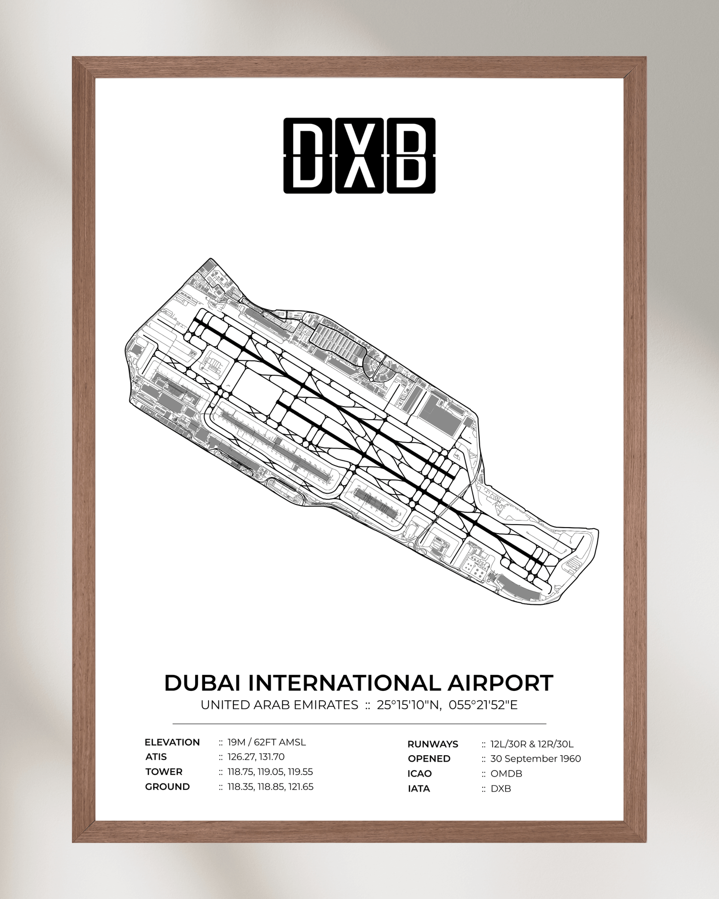 DXB - Dubai International Airport Map