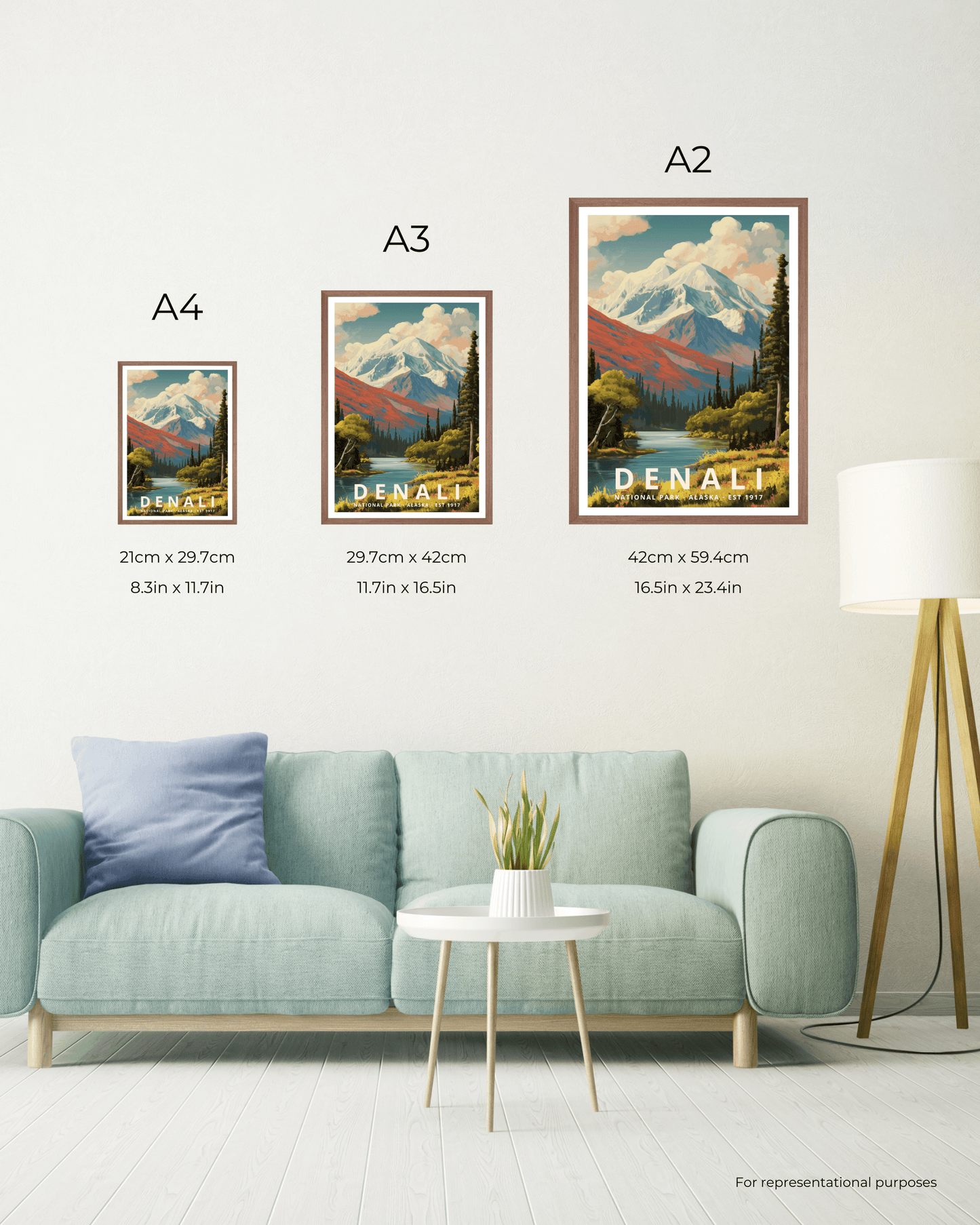 Denali National Park Poster - Alaska, USA