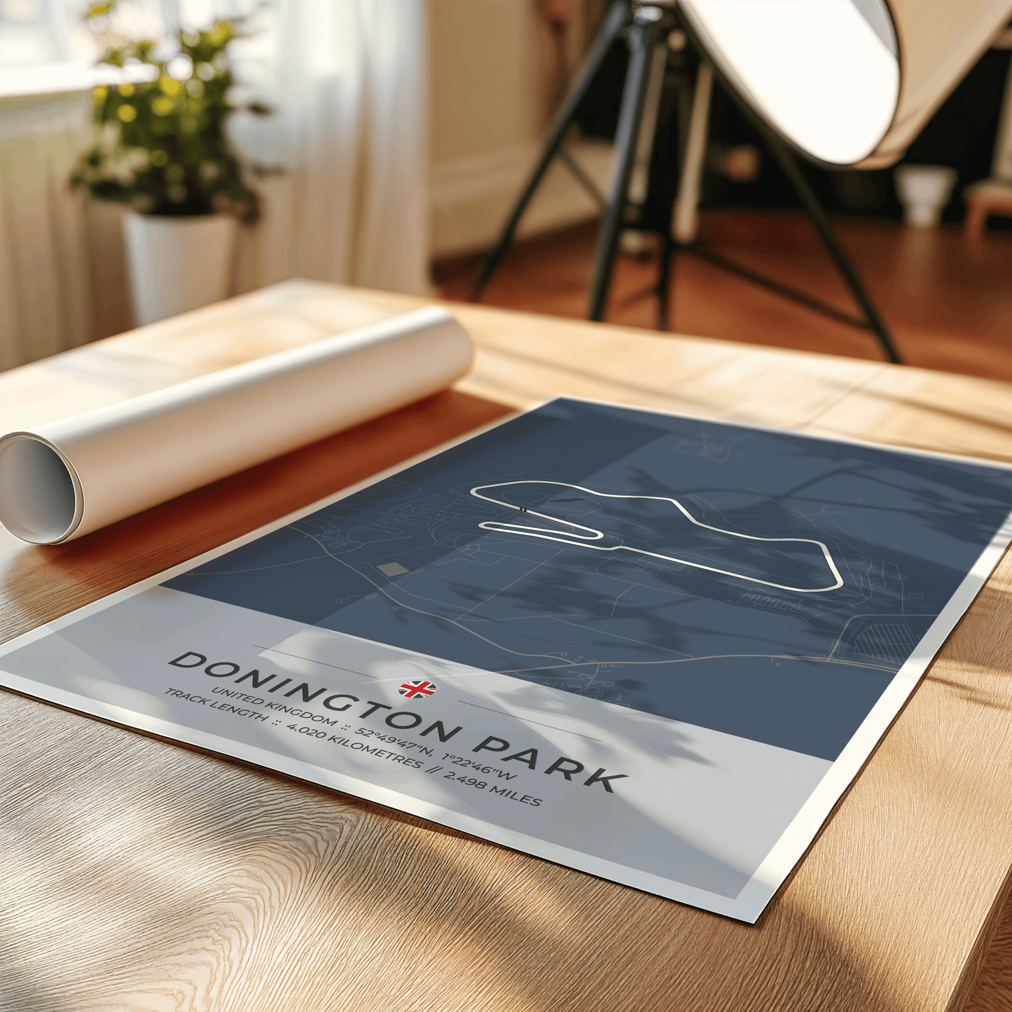Donington Park - Circuit Map Poster