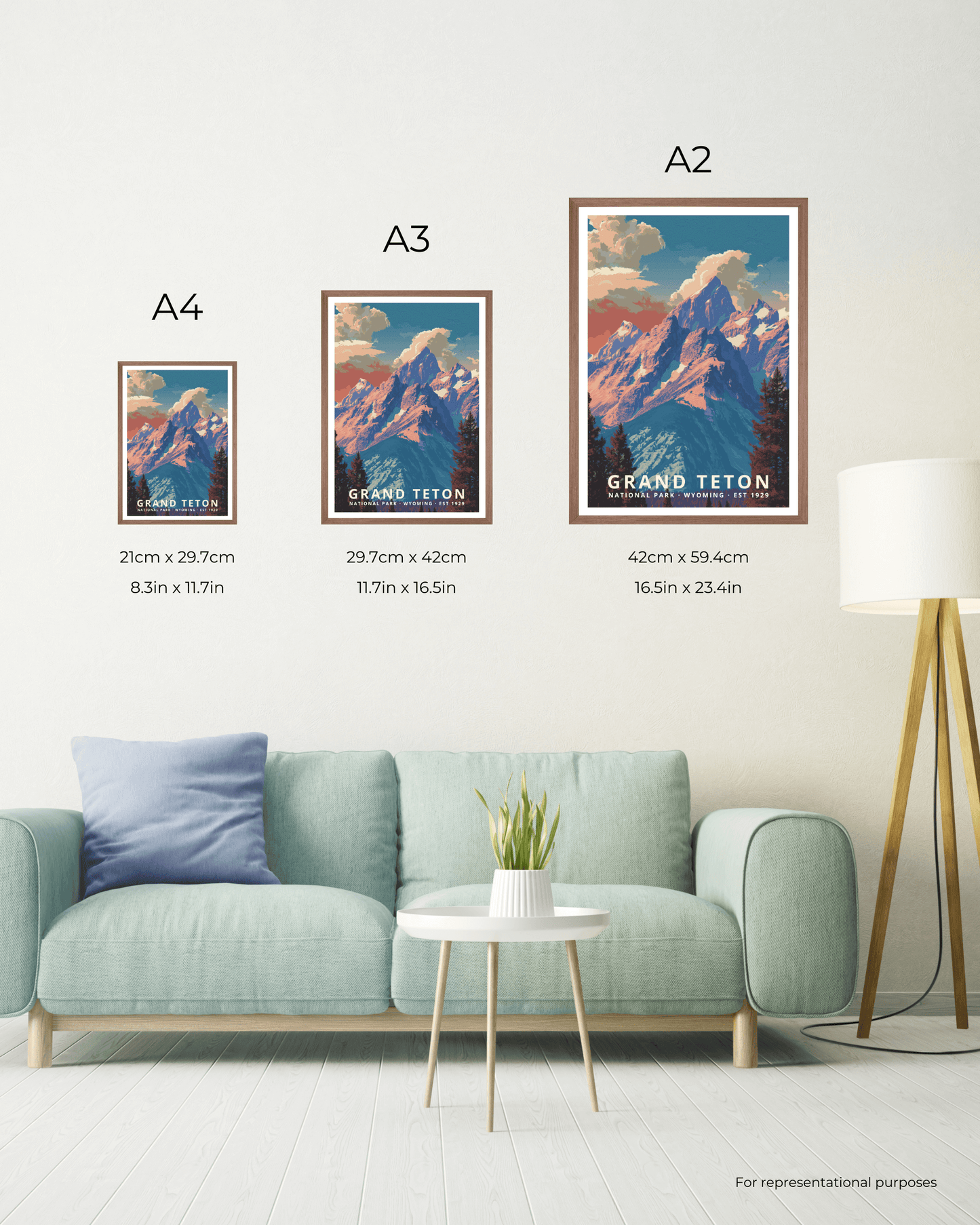 Grand Teton National Park Poster - Wyoming, USA