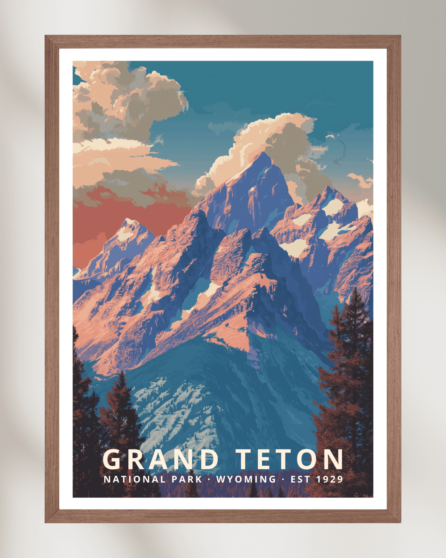 Grand Teton National Park Poster - Wyoming, USA