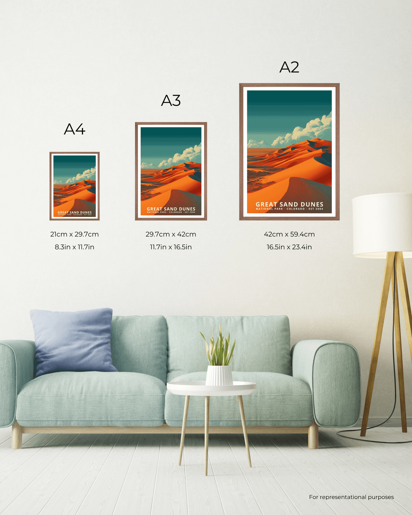 Great Sand Dunes National Park Poster - Colorado, USA