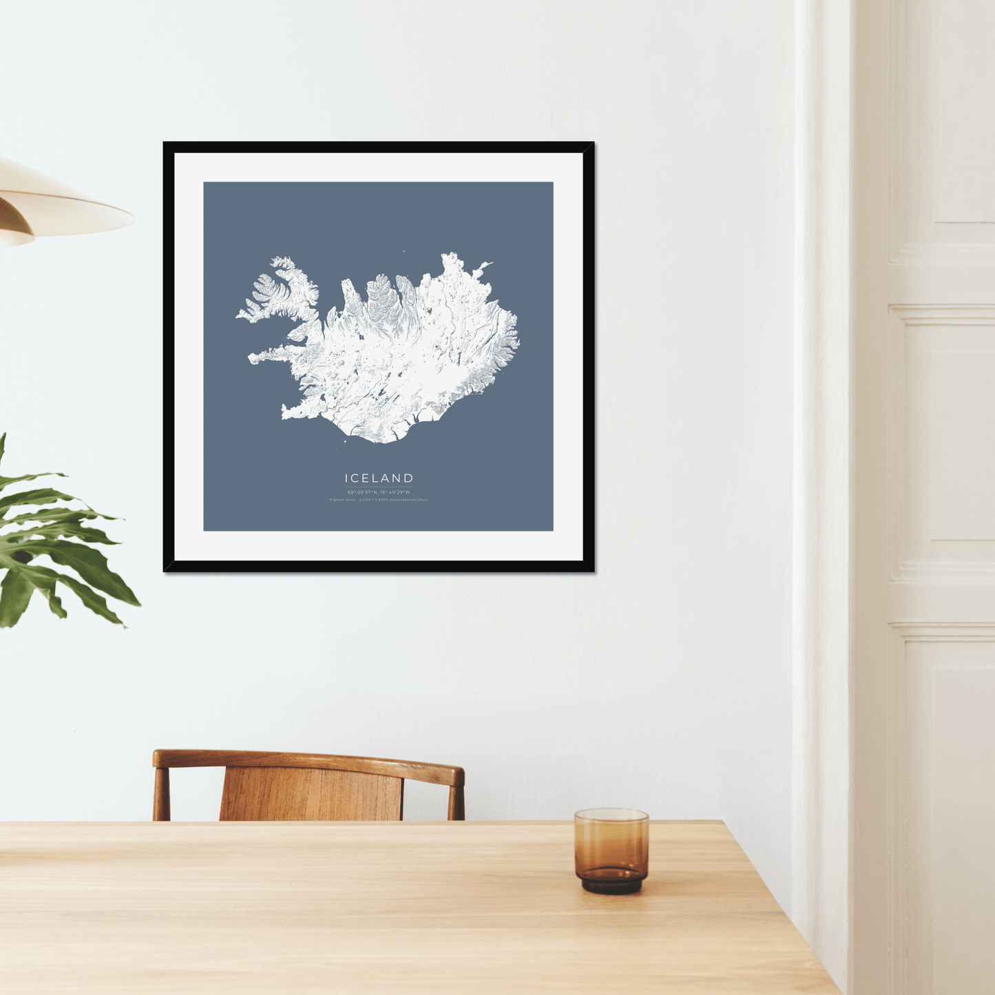 Topographical Map of Iceland - Fine Art Print