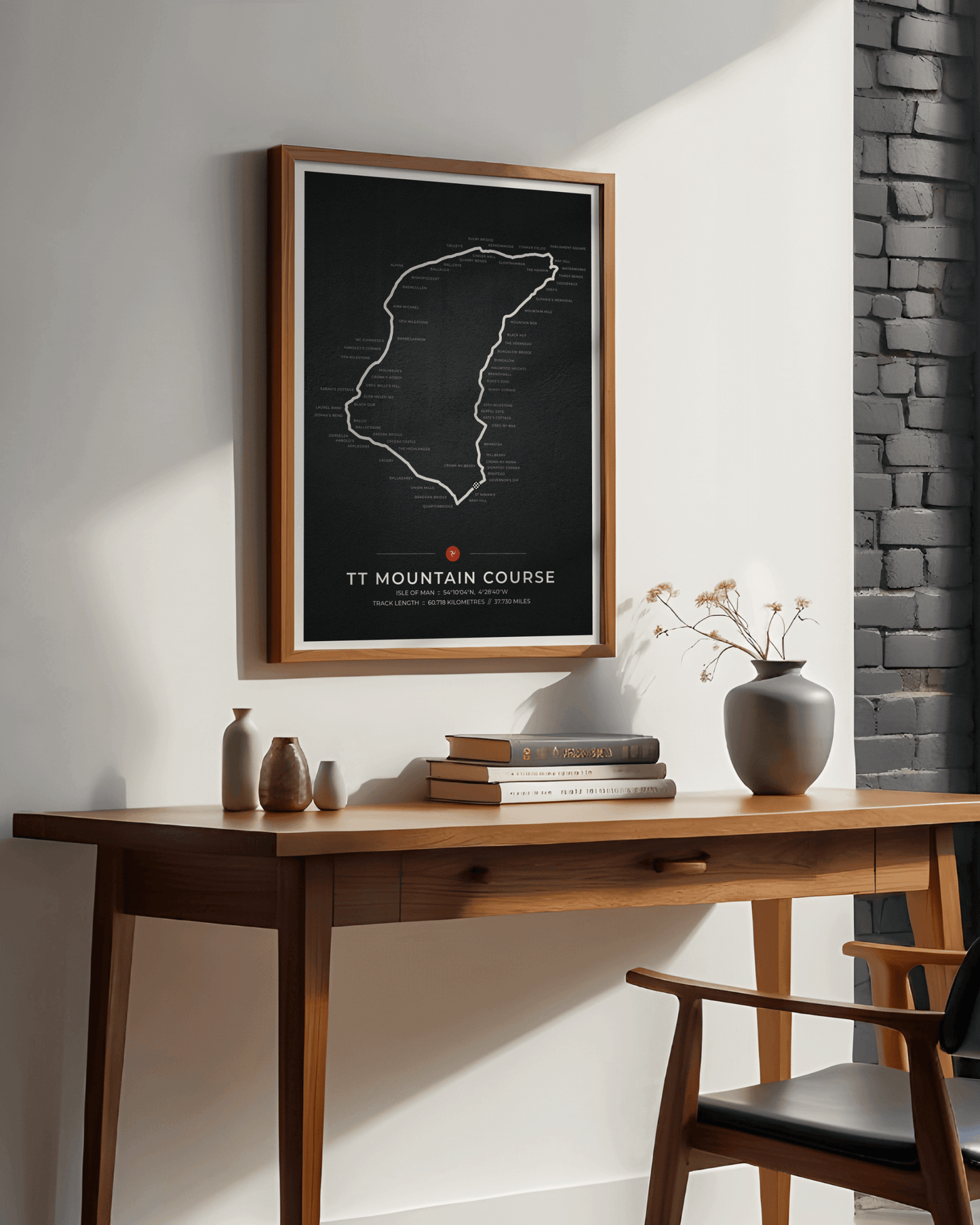 Isle of Man TT Race - Mountain Circuit Map Poster