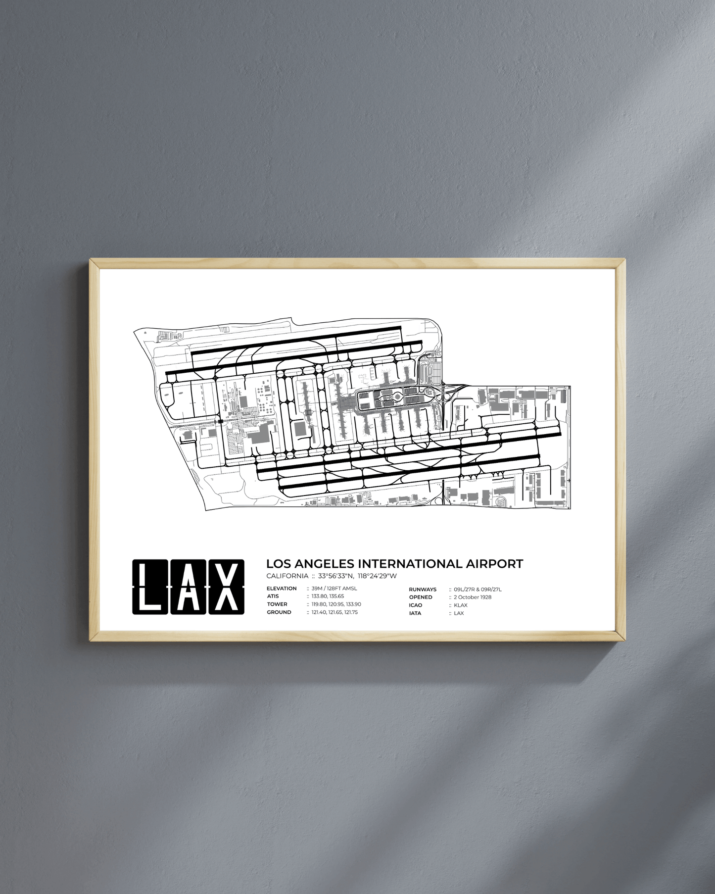 LAX - Los Angeles International Airport Map