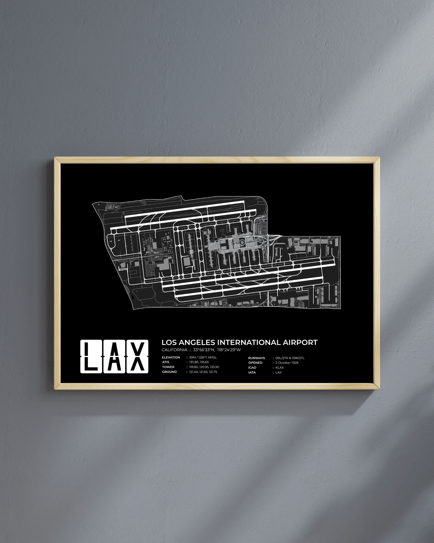 LAX - Los Angeles International Airport Map