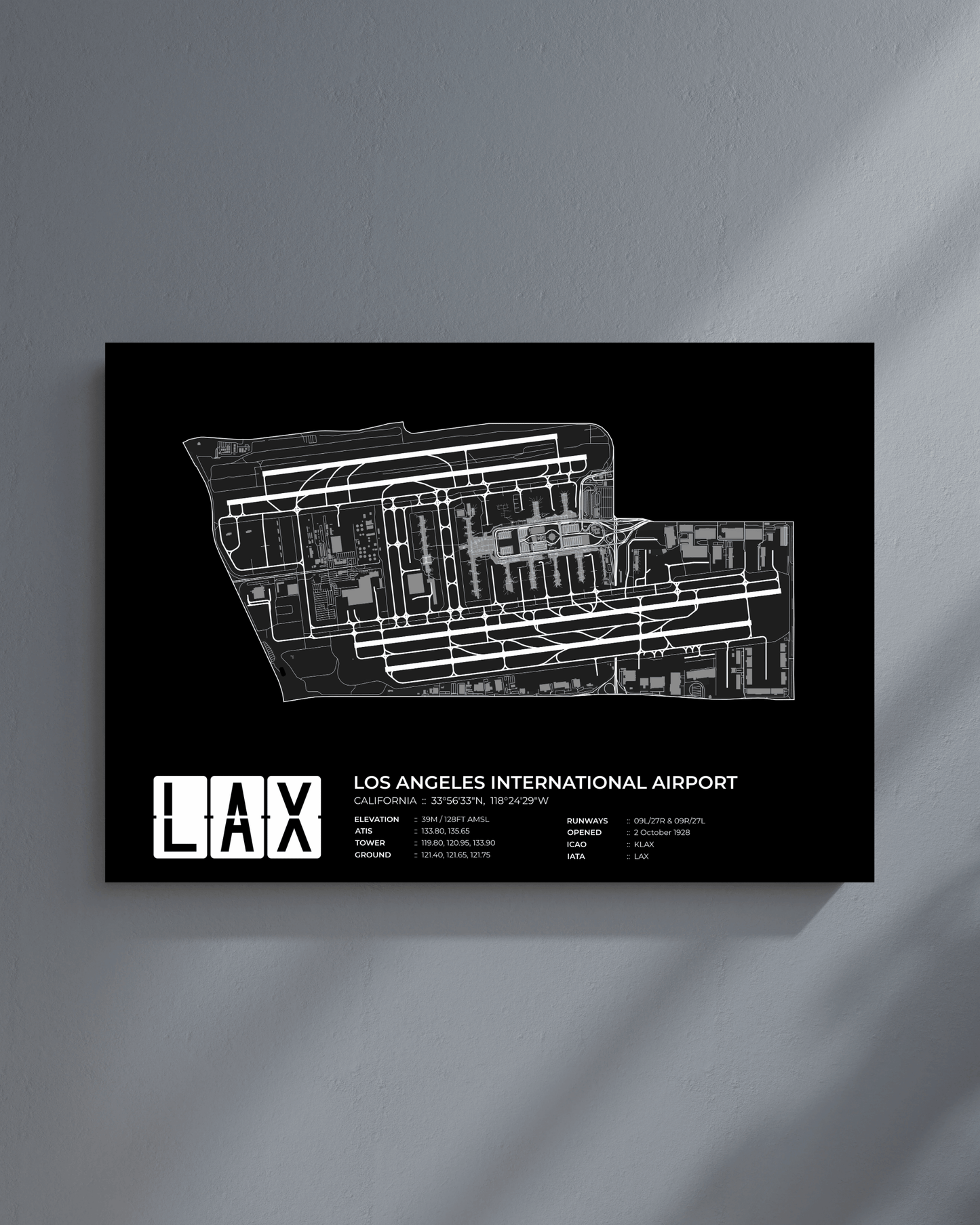 LAX - Los Angeles International Airport Map