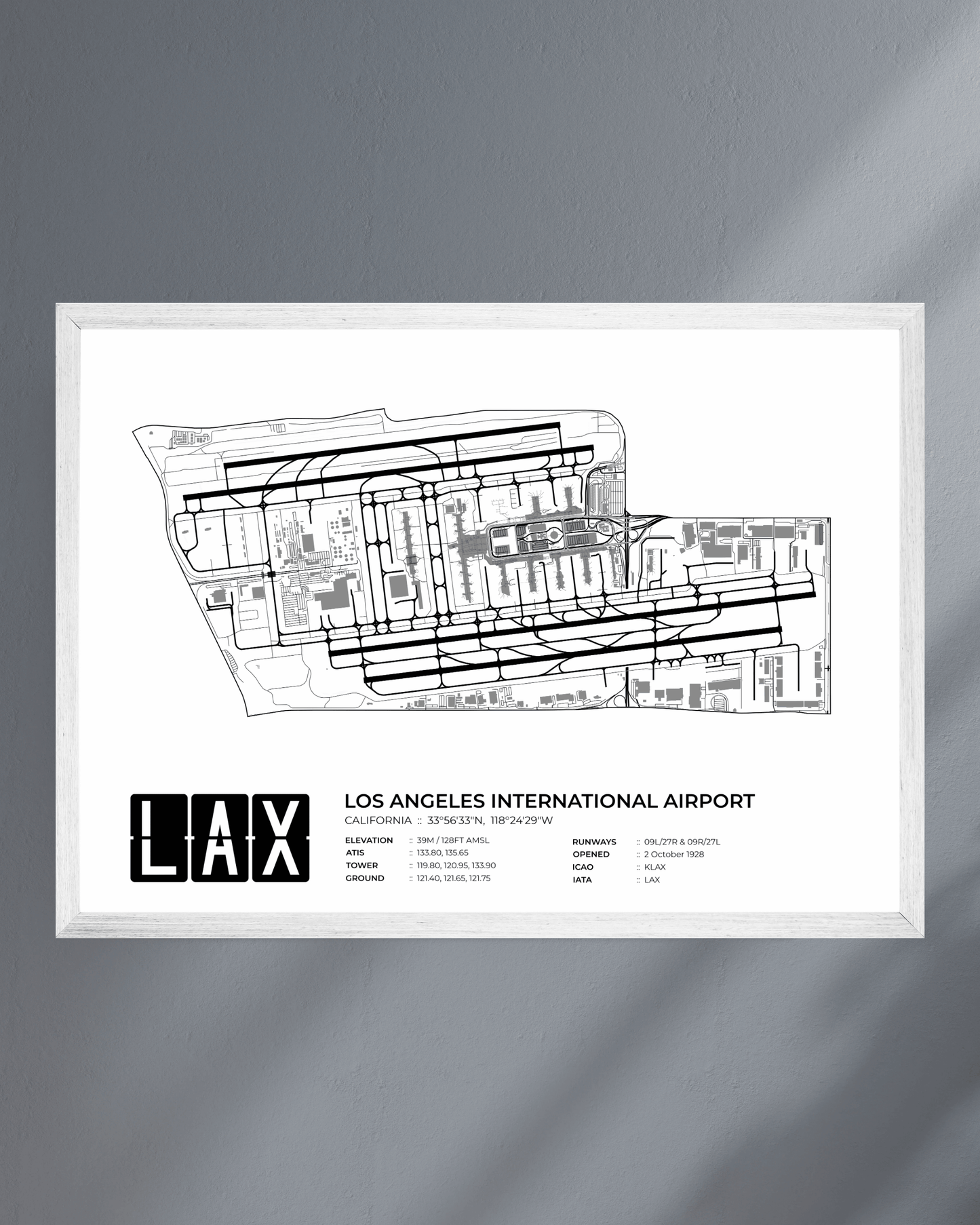 LAX - Los Angeles International Airport Map