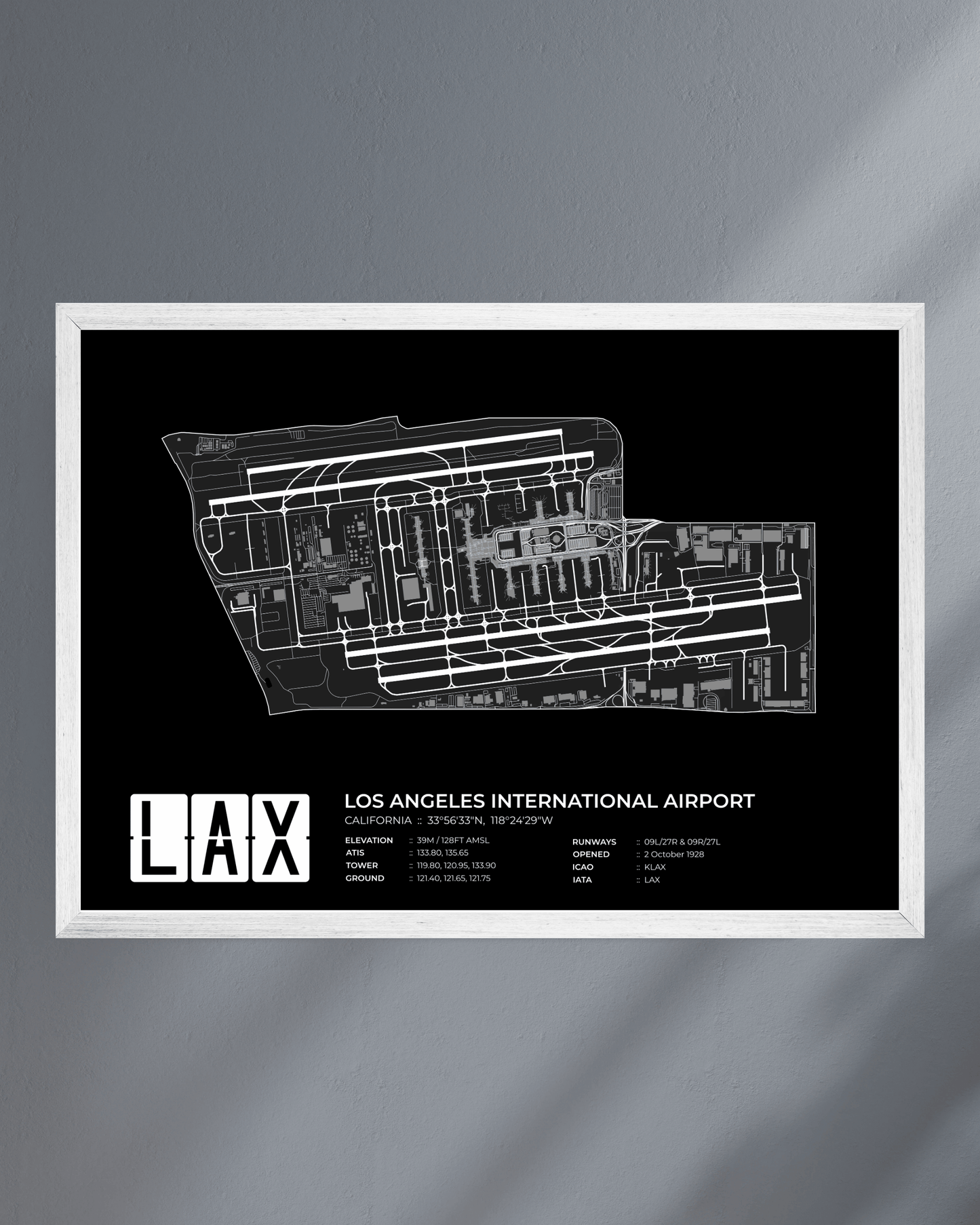LAX - Los Angeles International Airport Map