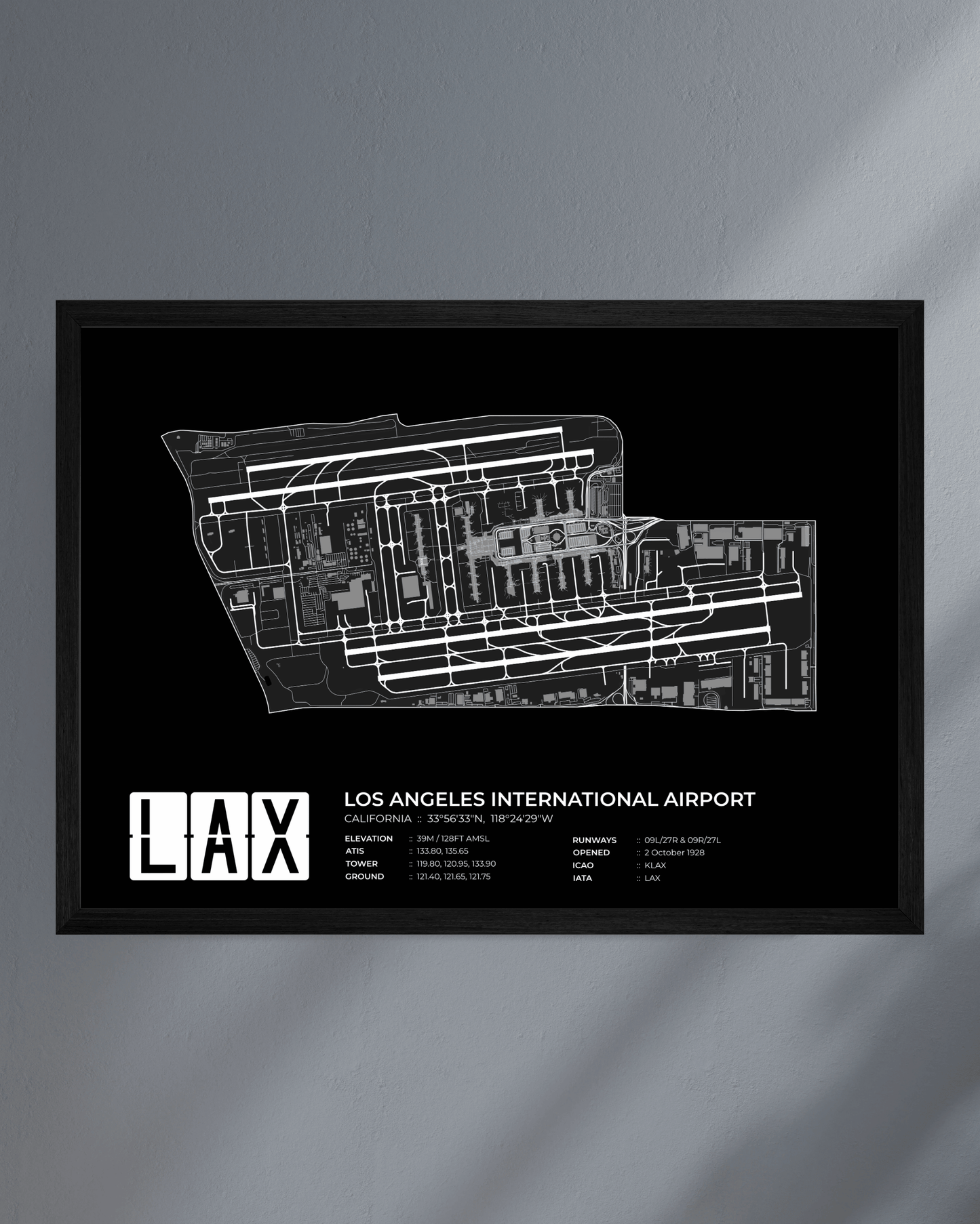 LAX - Los Angeles International Airport Map
