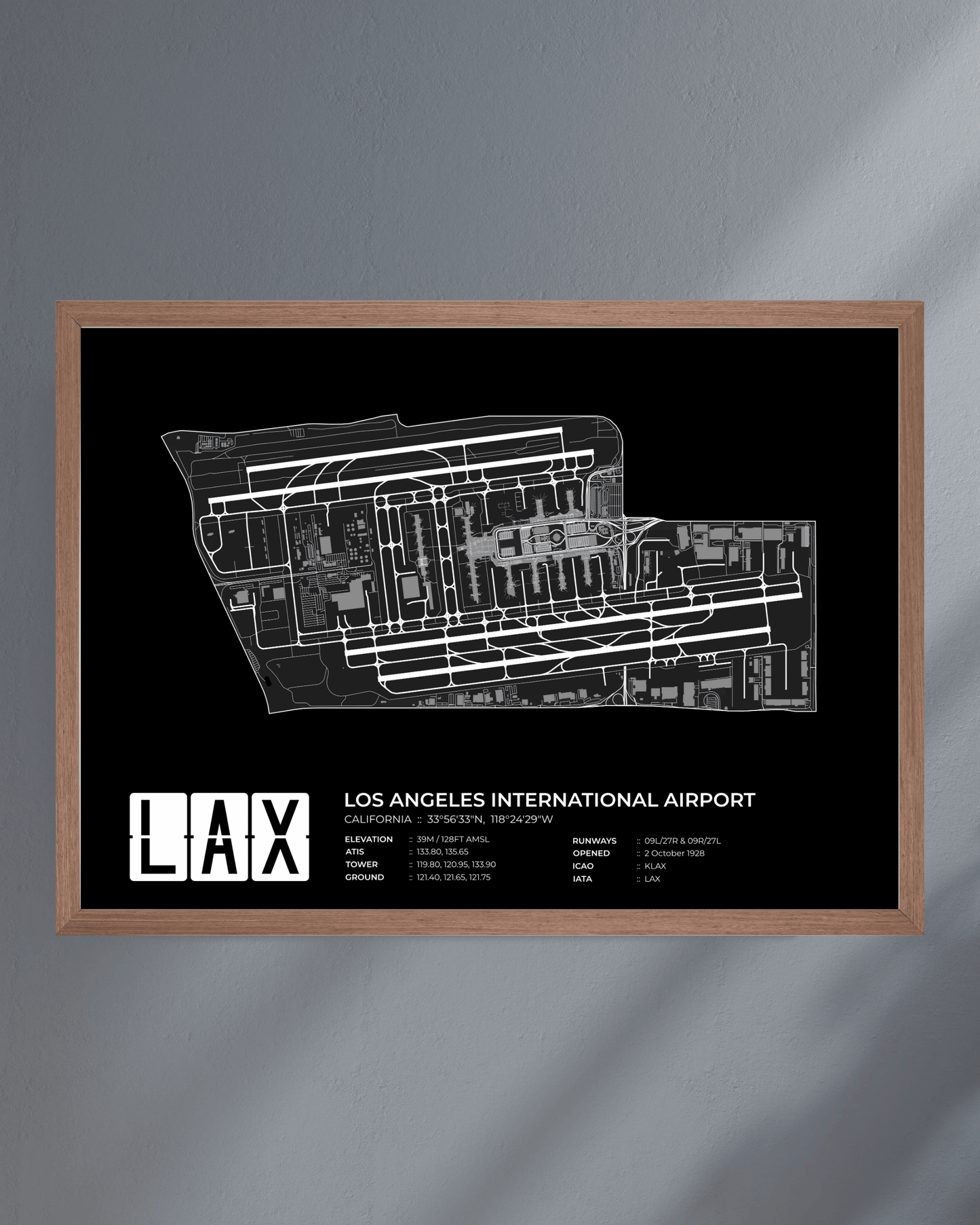 LAX - Los Angeles International Airport Map