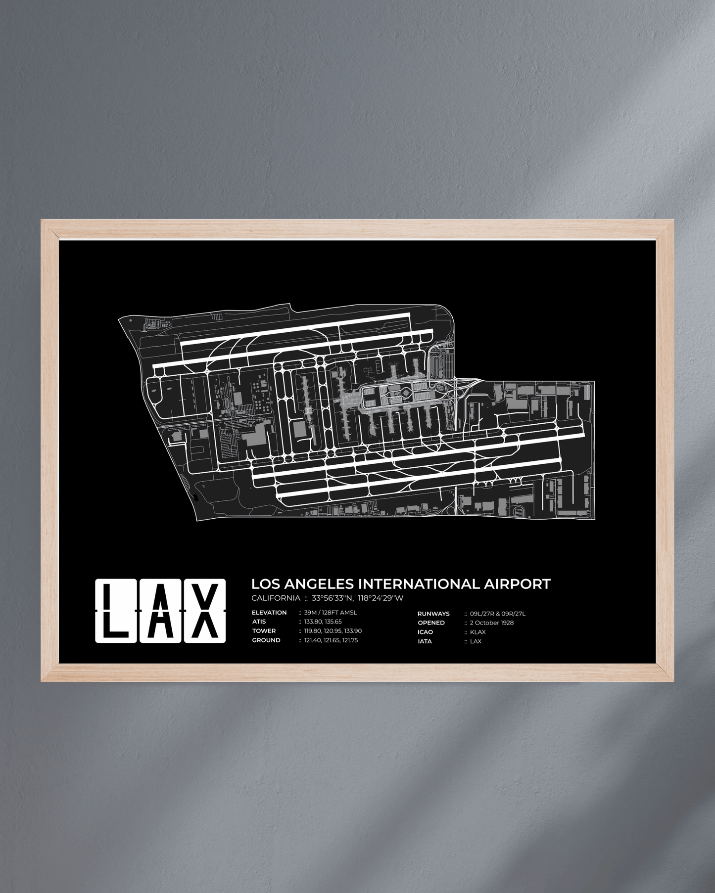 LAX - Los Angeles International Airport Map