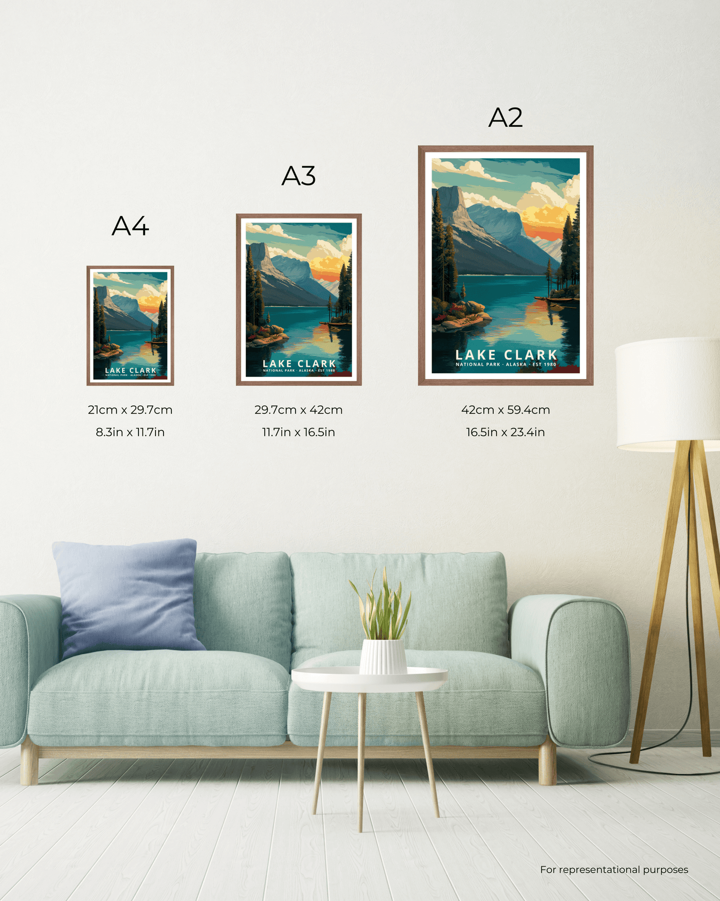 Lake Clark National Park Poster - Alaska, USA