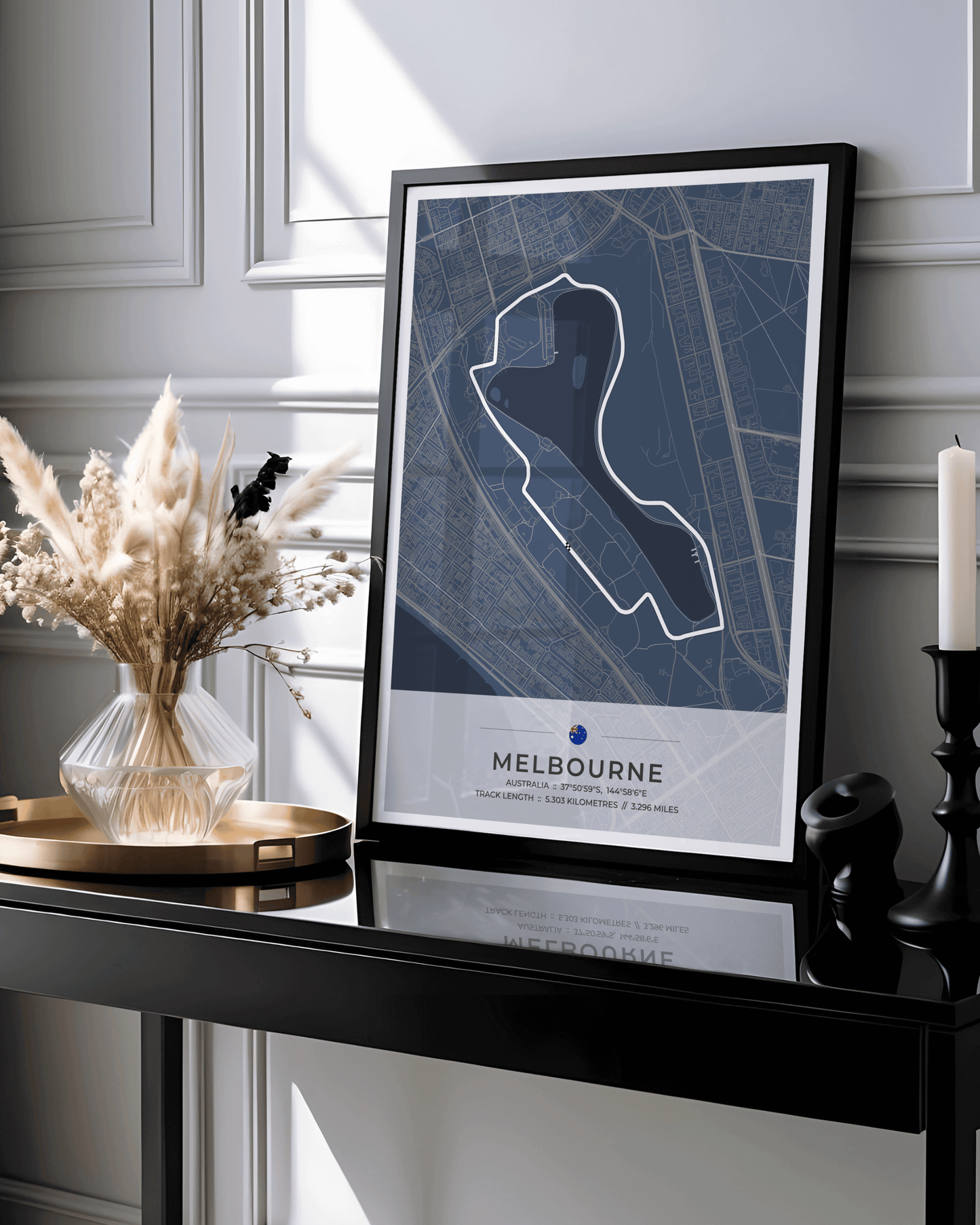 Melbourne - Grand Prix Circuit Map Poster