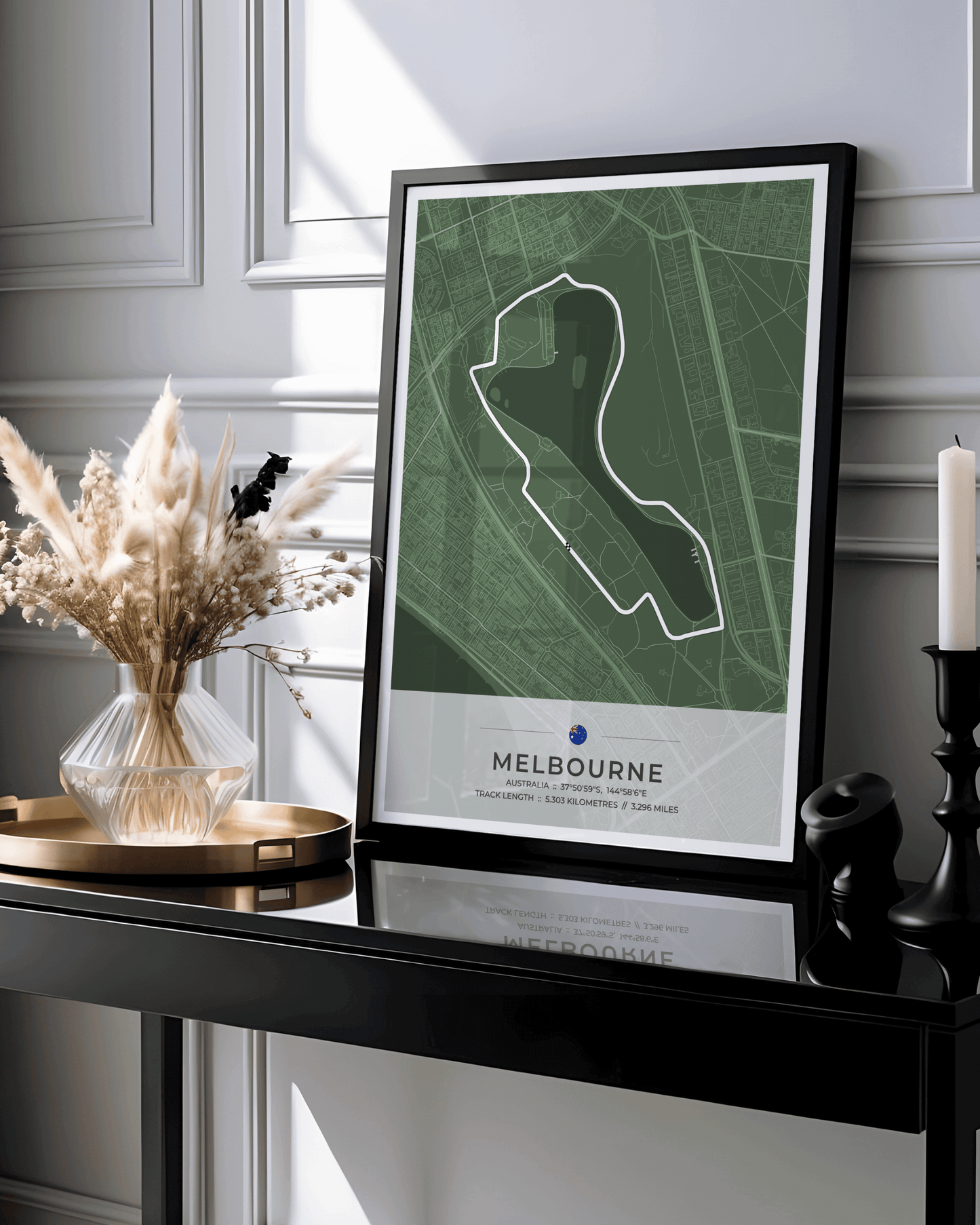 Melbourne - Grand Prix Circuit Map Poster