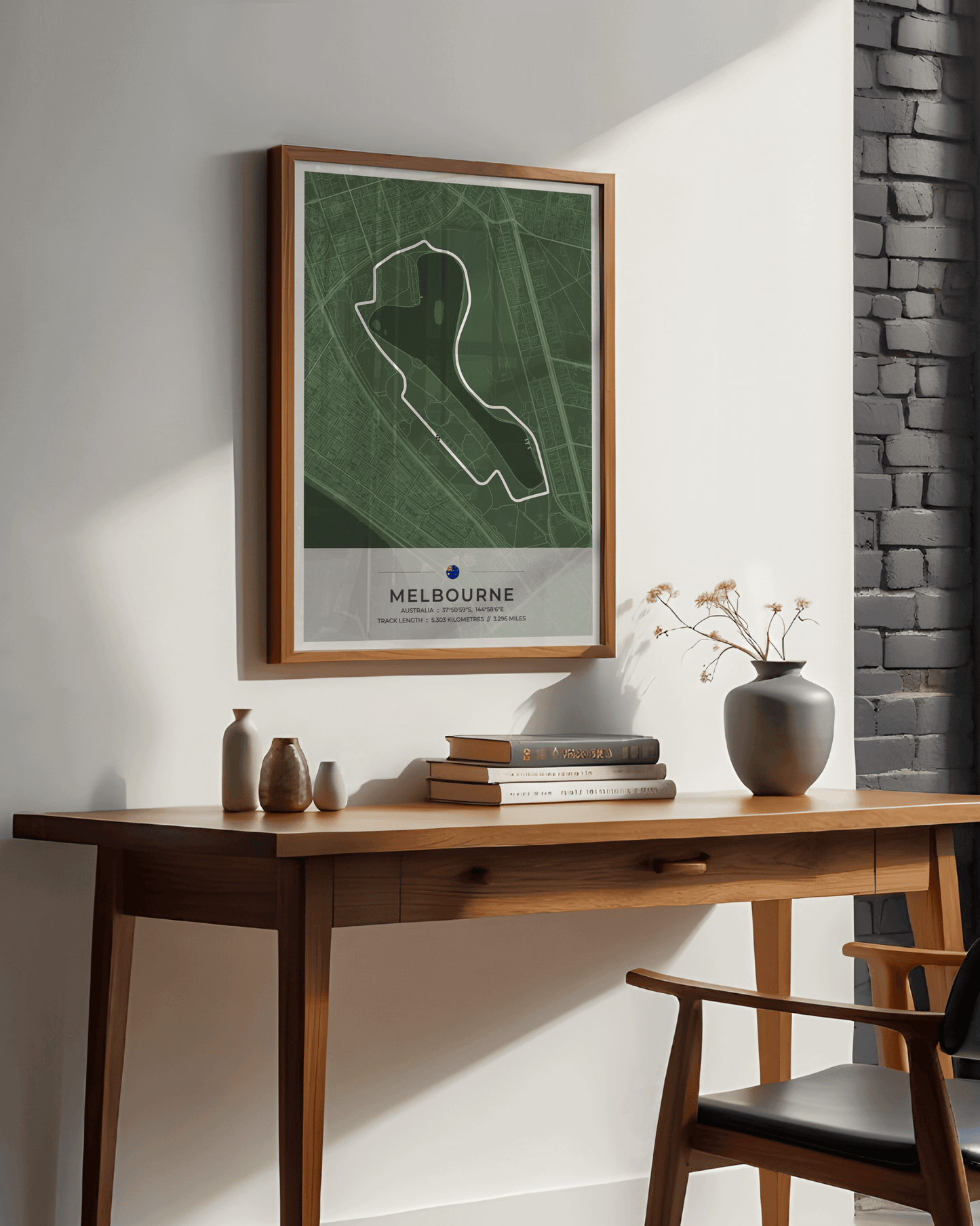 Melbourne - Grand Prix Circuit Map Poster