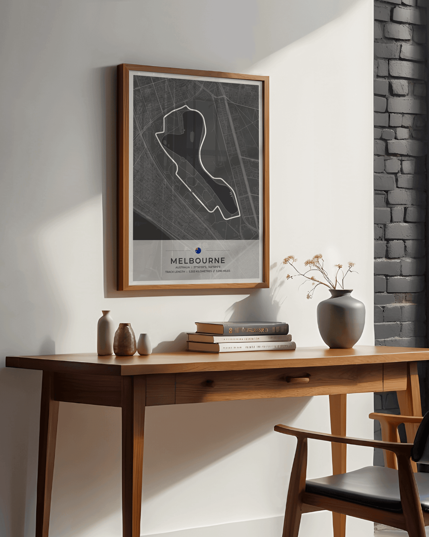 Melbourne - Grand Prix Circuit Map Poster