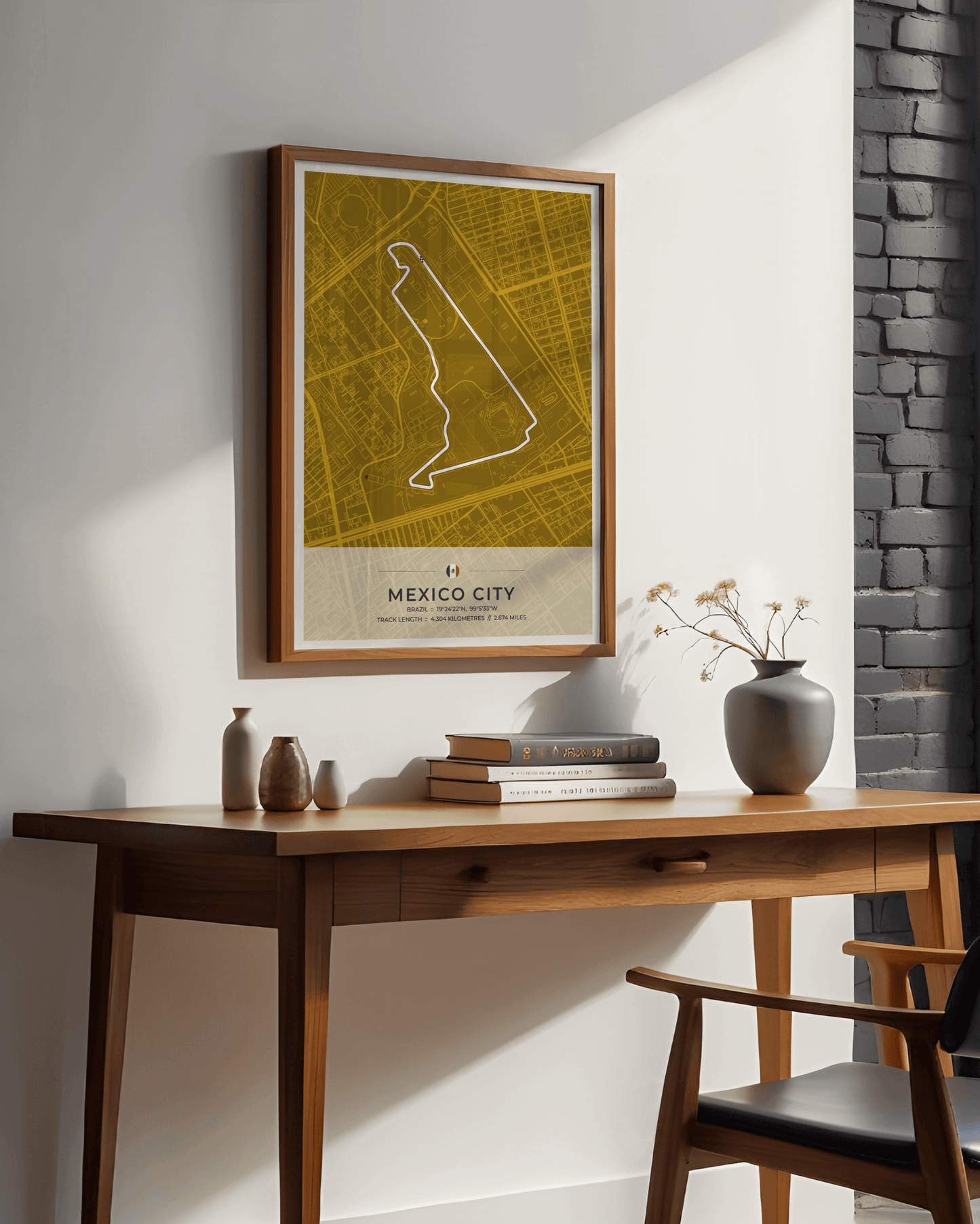 Mexico City - Grand Prix Circuit Map Poster