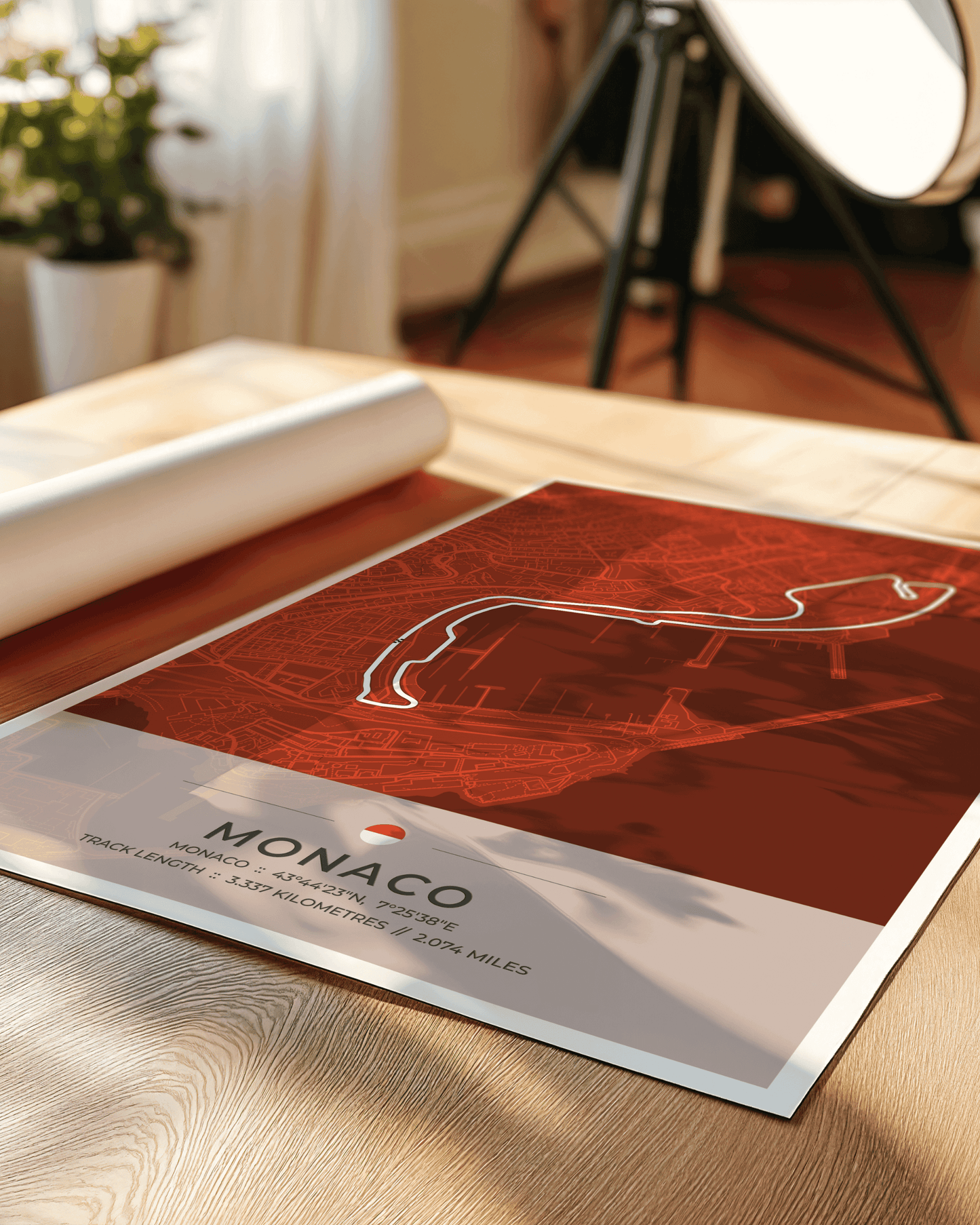 Monaco - Grand Prix Circuit Map Poster