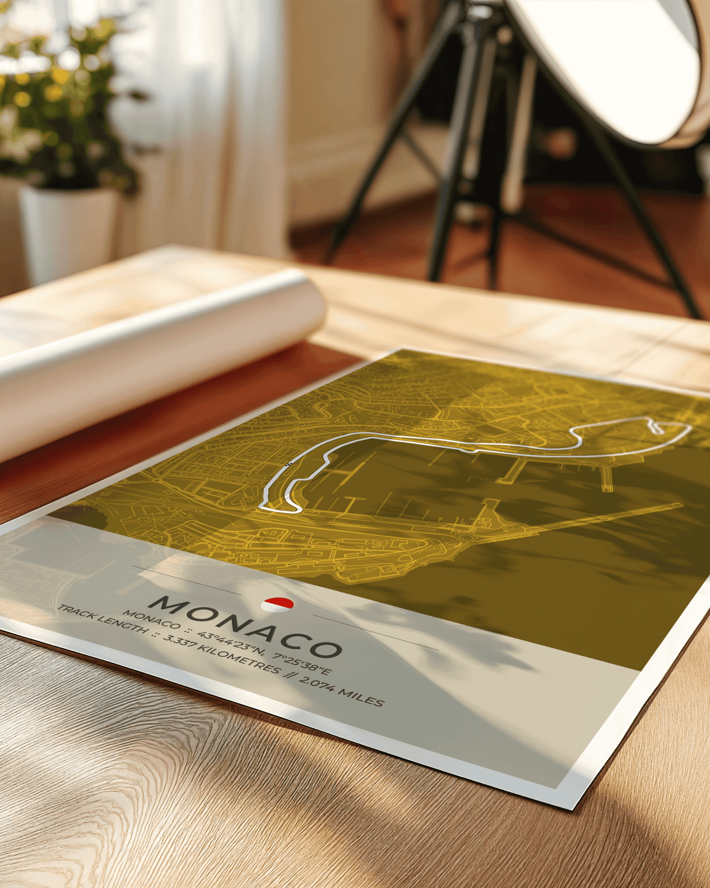 Monaco - Grand Prix Circuit Map Poster