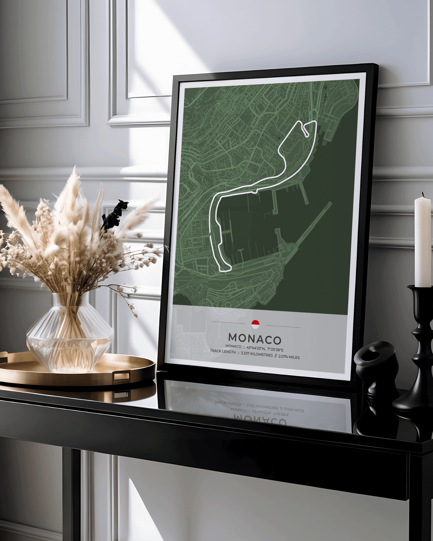 Monaco - Grand Prix Circuit Map Poster