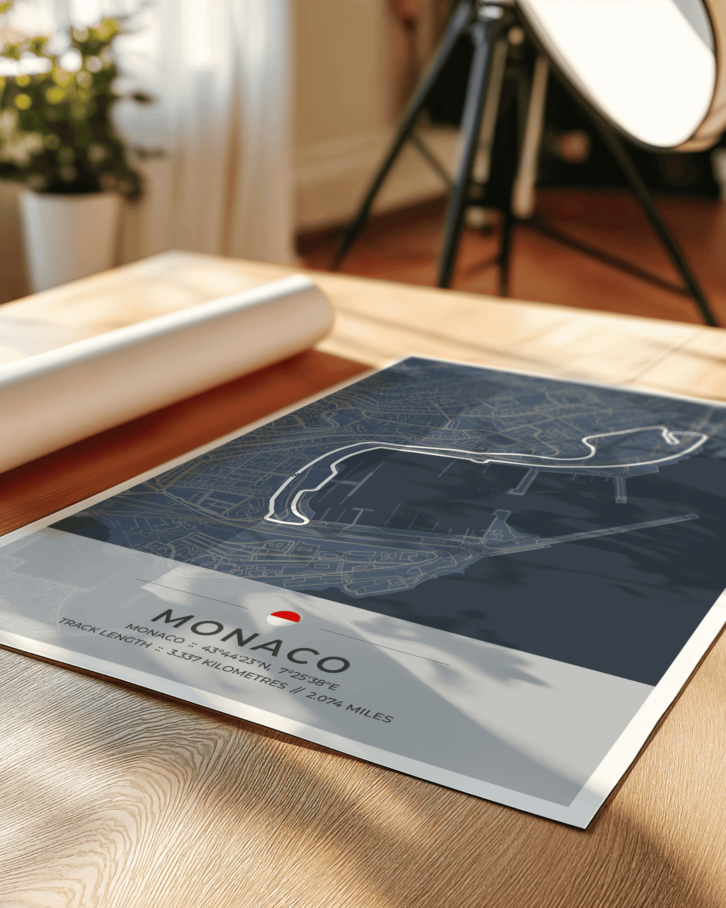 Monaco - Grand Prix Circuit Map Poster