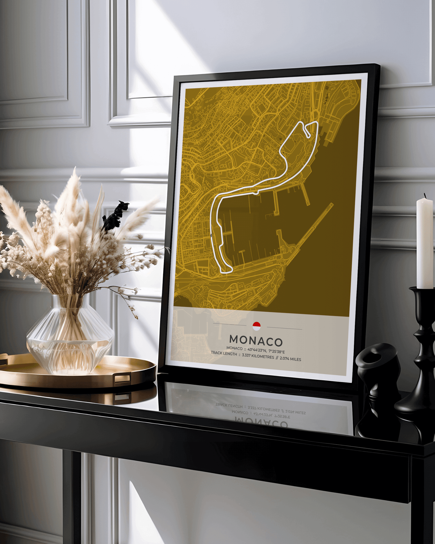 Monaco - Grand Prix Circuit Map Poster