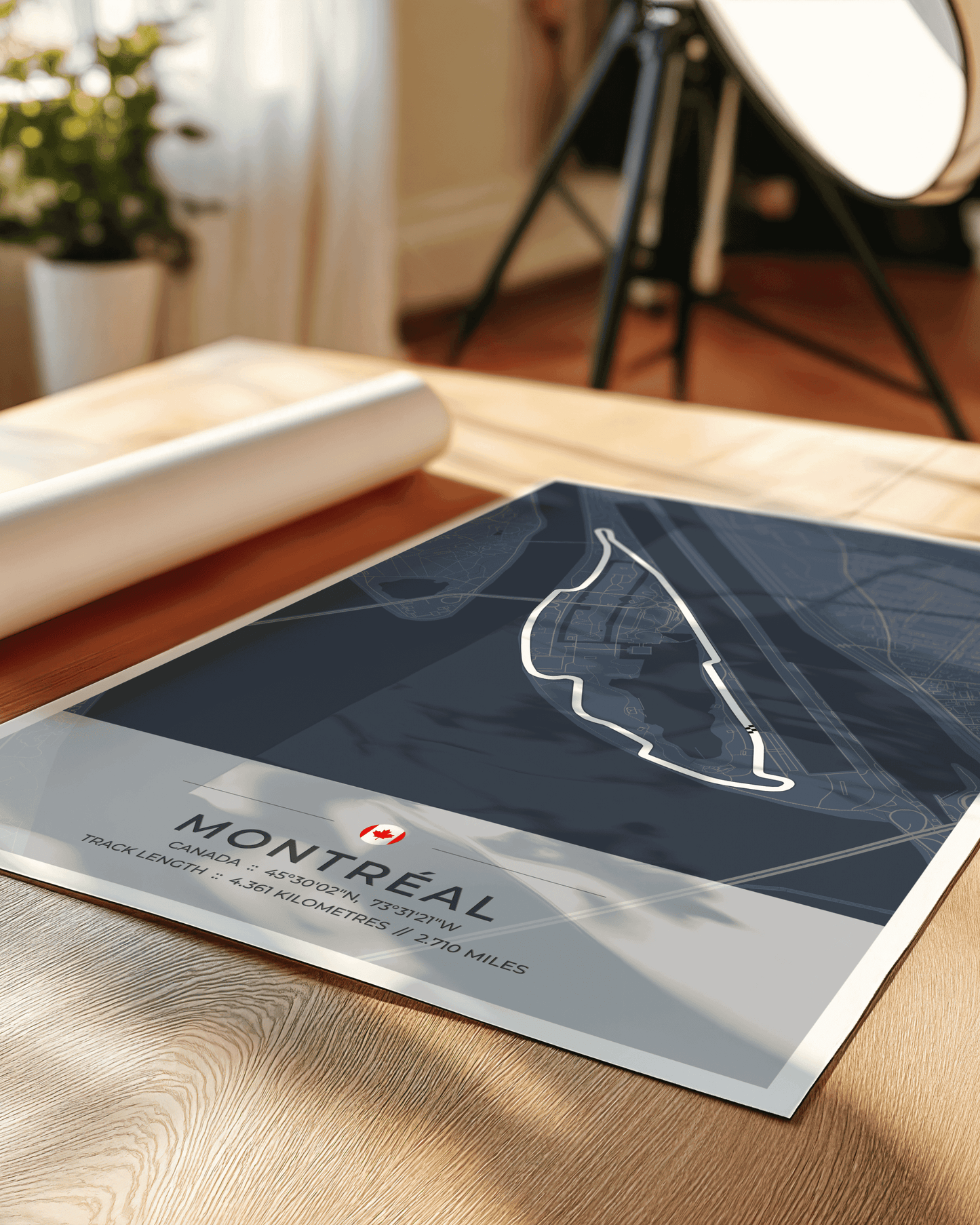 Montreal - Grand Prix Circuit Map Poster