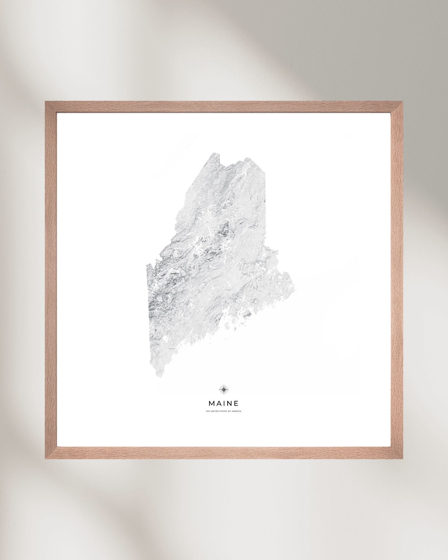 Maine - Fine Art Topographical Map Print