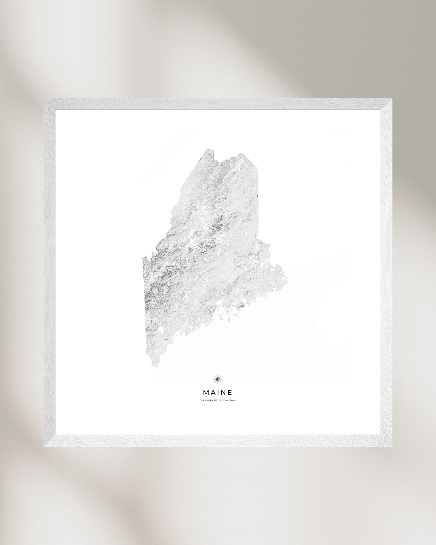 Maine - Fine Art Topographical Map Print