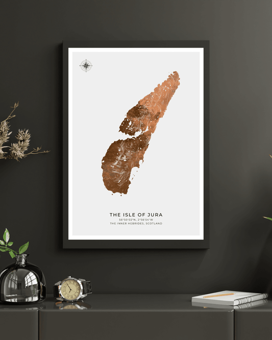 The Isle of Jura - Fine Art Map Poster