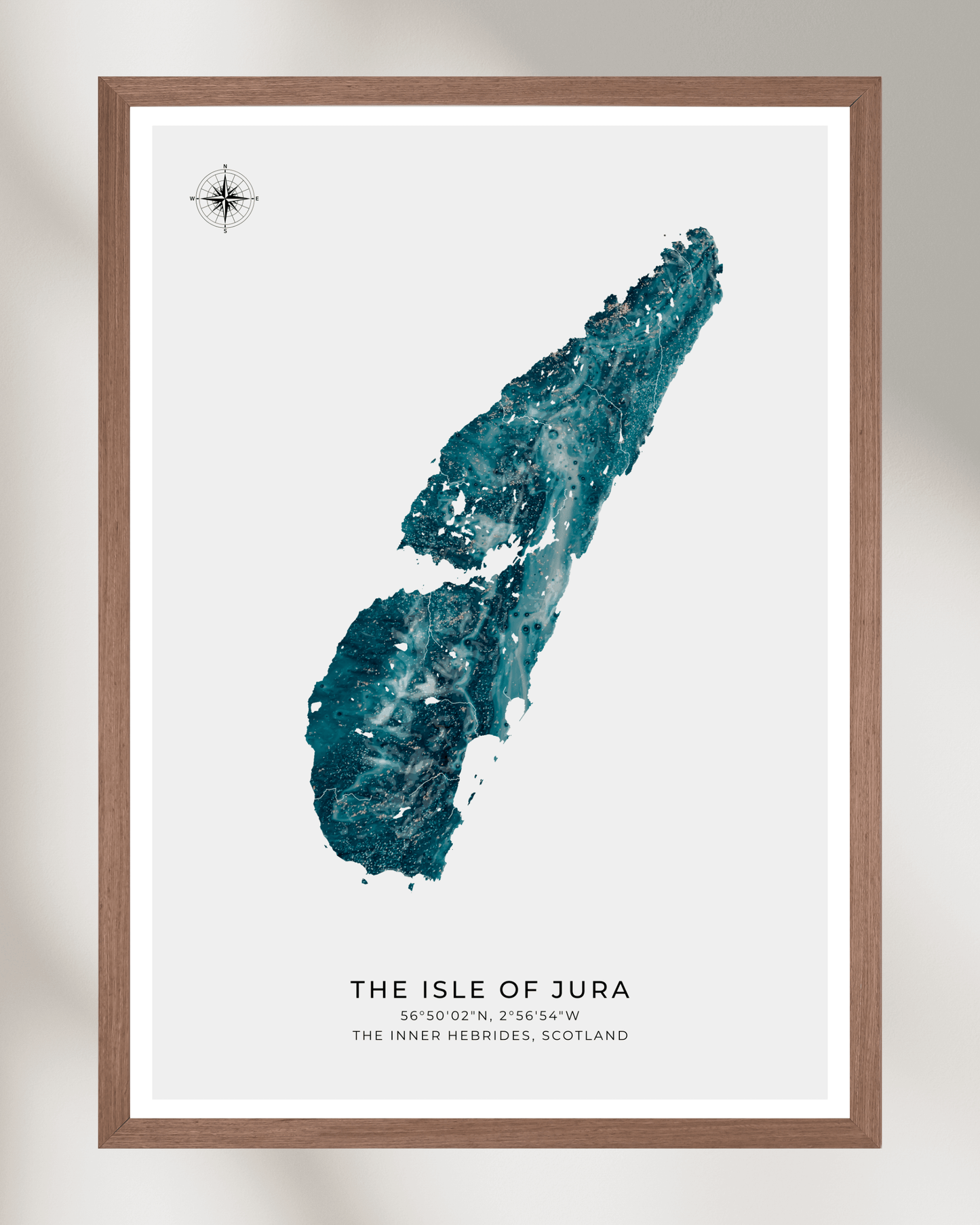 The Isle of Jura - Fine Art Map Poster