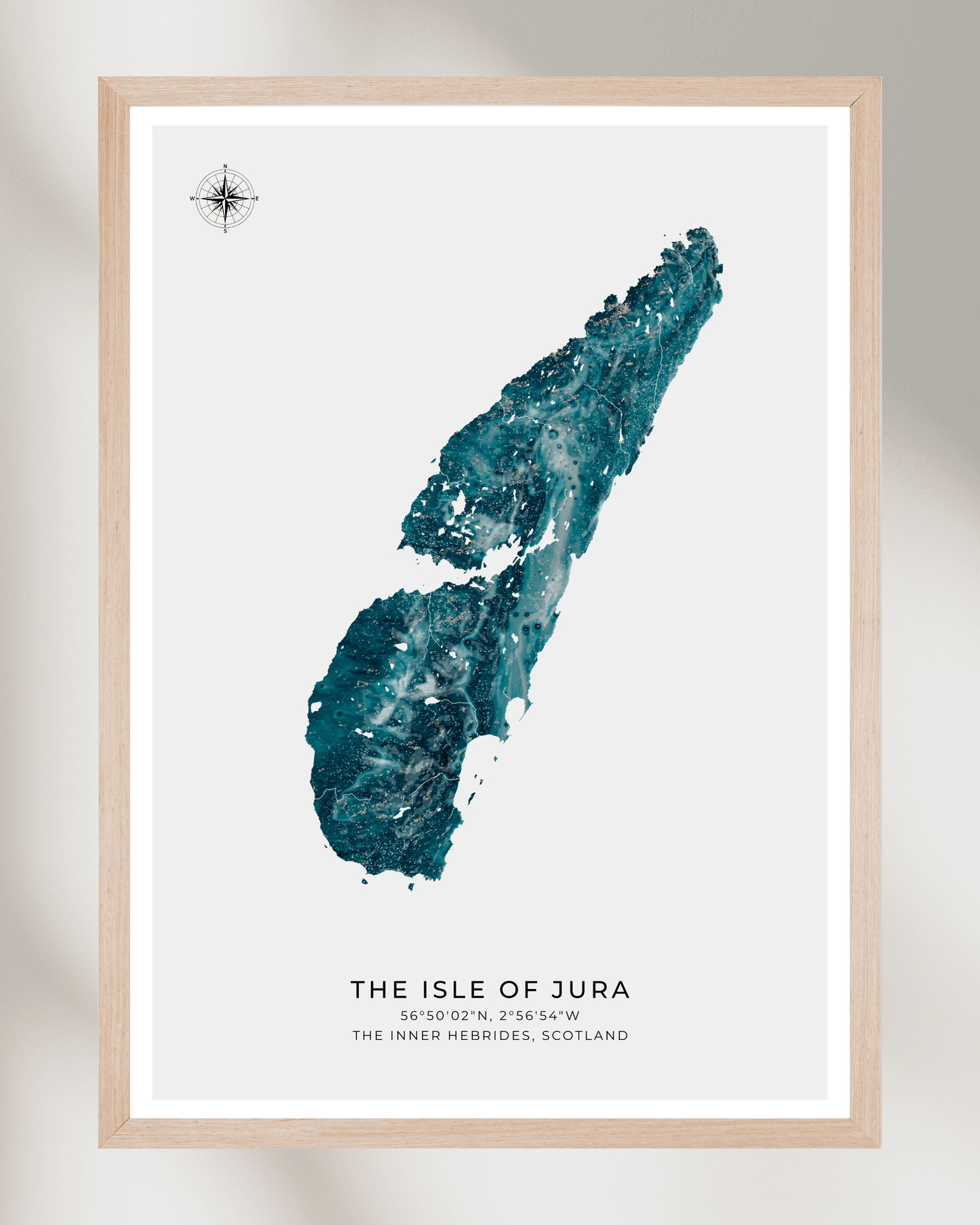 The Isle of Jura - Fine Art Map Poster