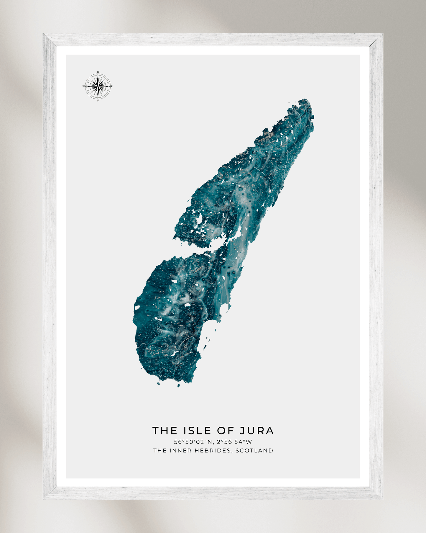 The Isle of Jura - Fine Art Map Poster
