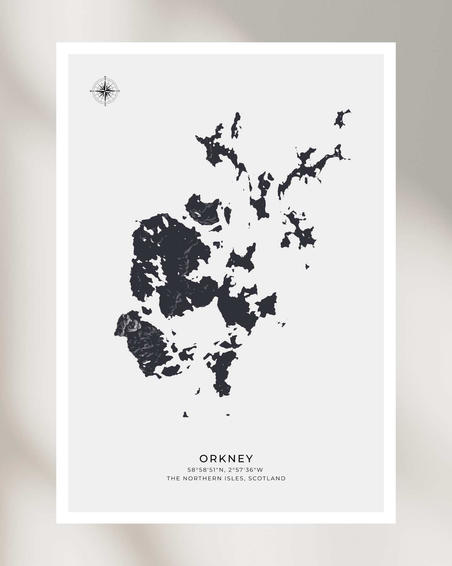 Orkney - Fine Art Map Poster