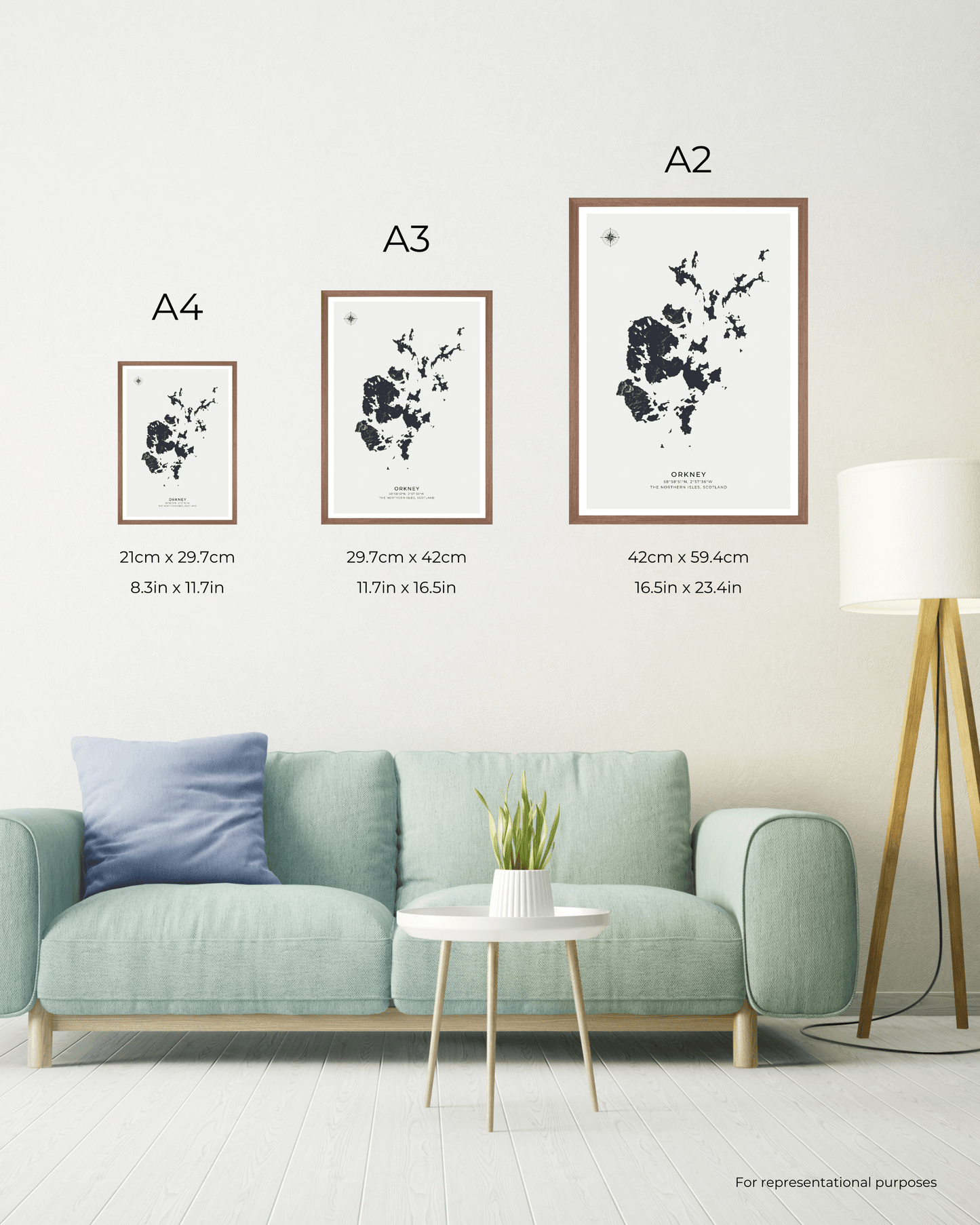 Orkney - Fine Art Map Poster