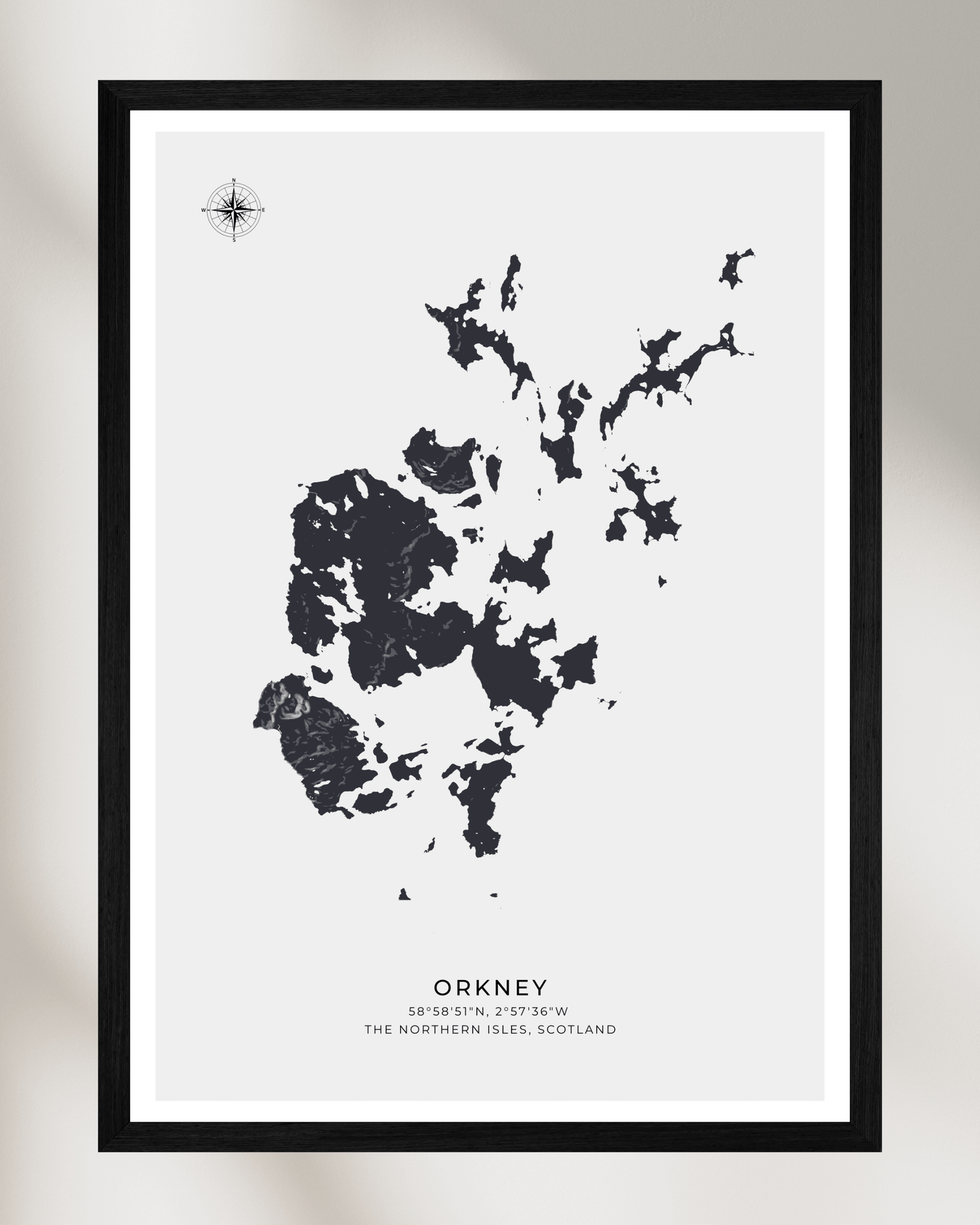 Orkney - Fine Art Map Poster