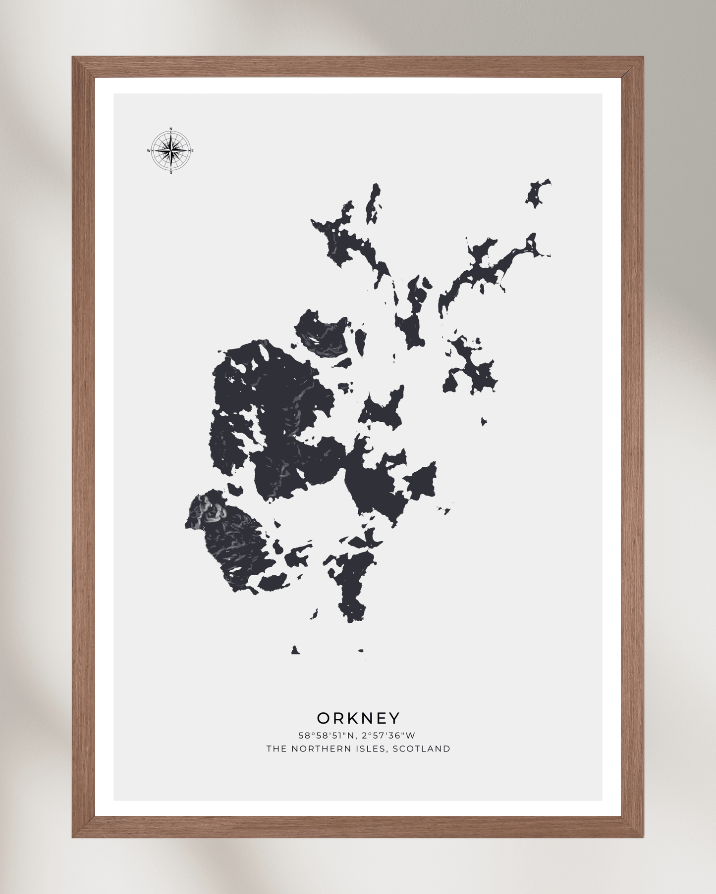Orkney - Fine Art Map Poster
